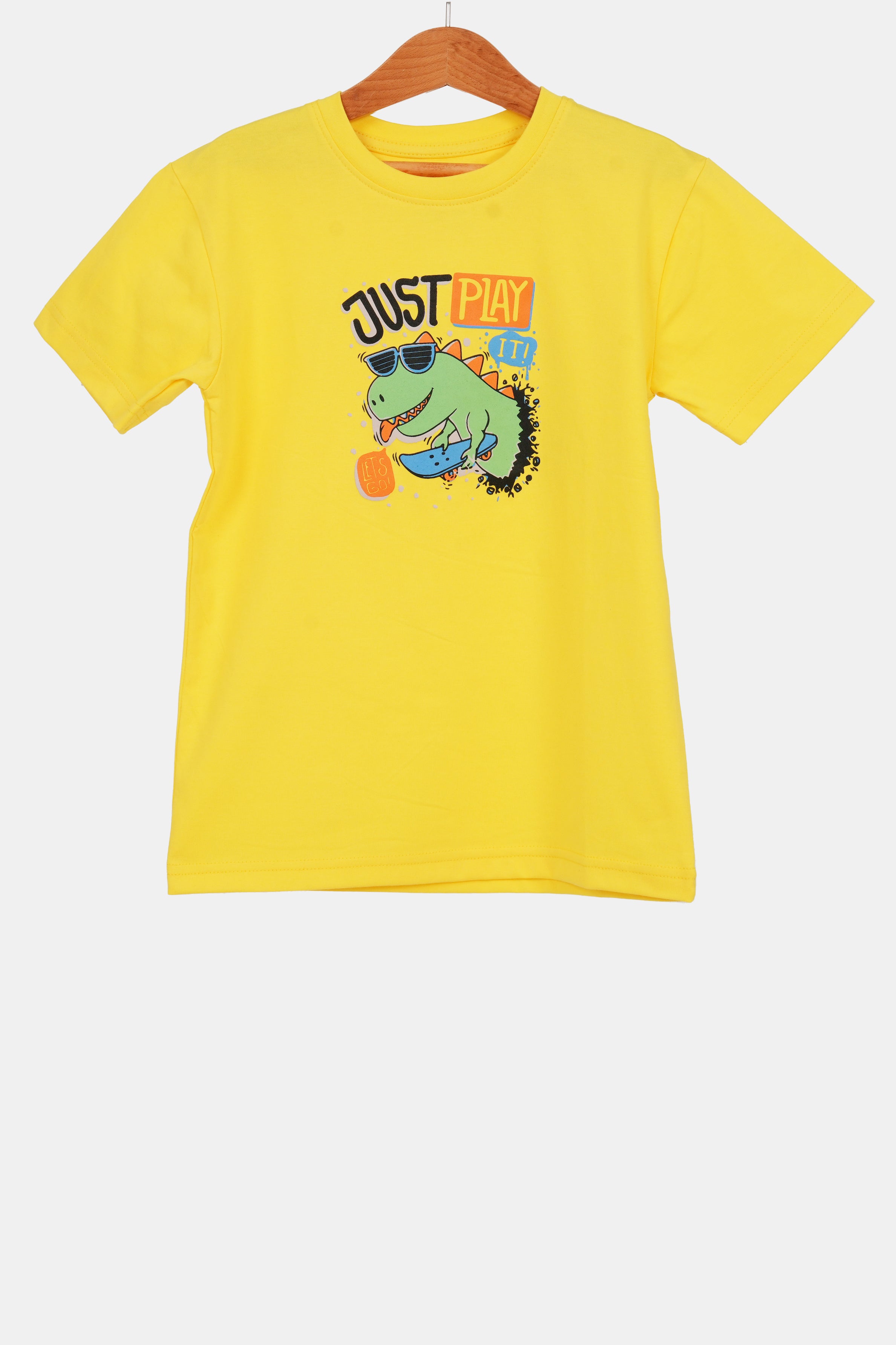 CORE BASICS Lemon Zest Kids Boy's Casual T-shirt