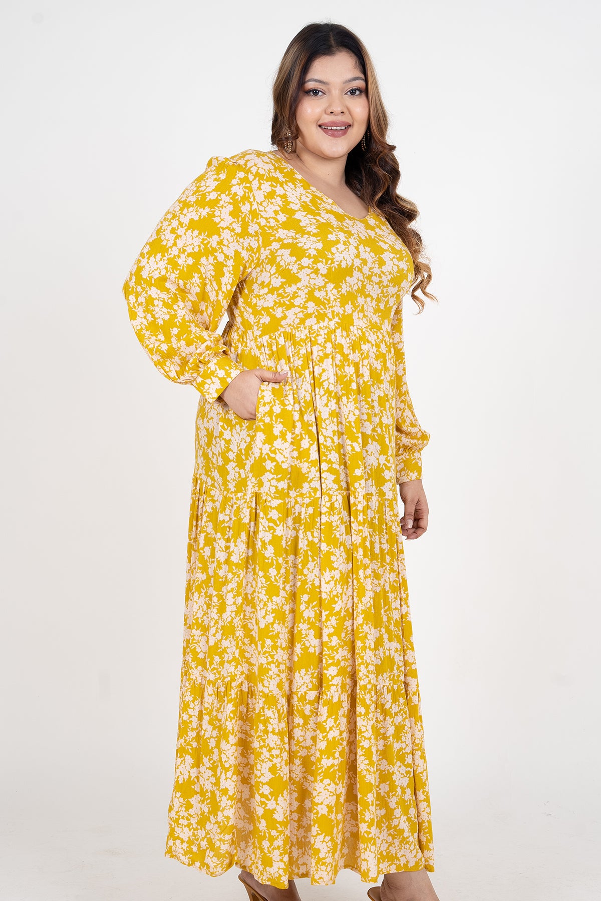 Curvy Women's Plus Size Casual Maxi Dress