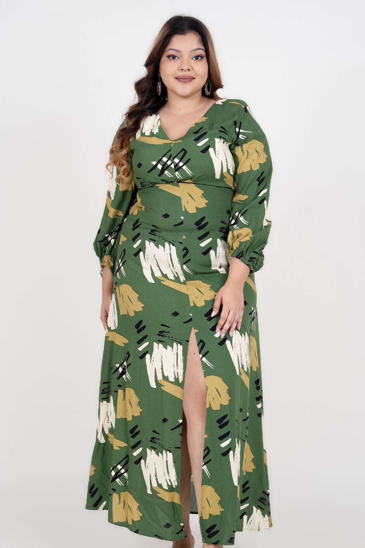 Curvy Women's Plus Size Casual Maxi Dress