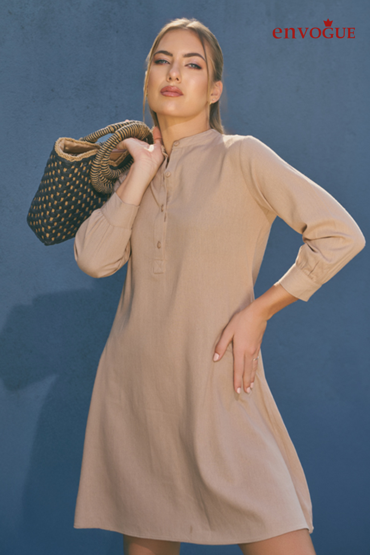 Envogue Stripes & Classics Women's Chic Casual Dress