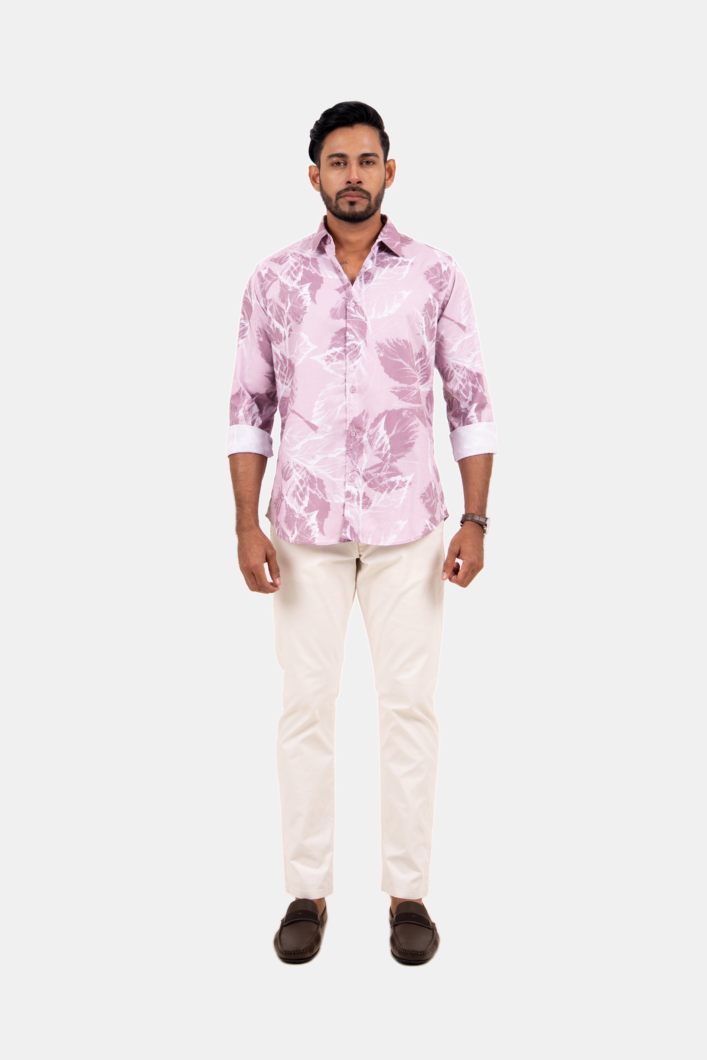 King Street Men's Casual Printed Shirt