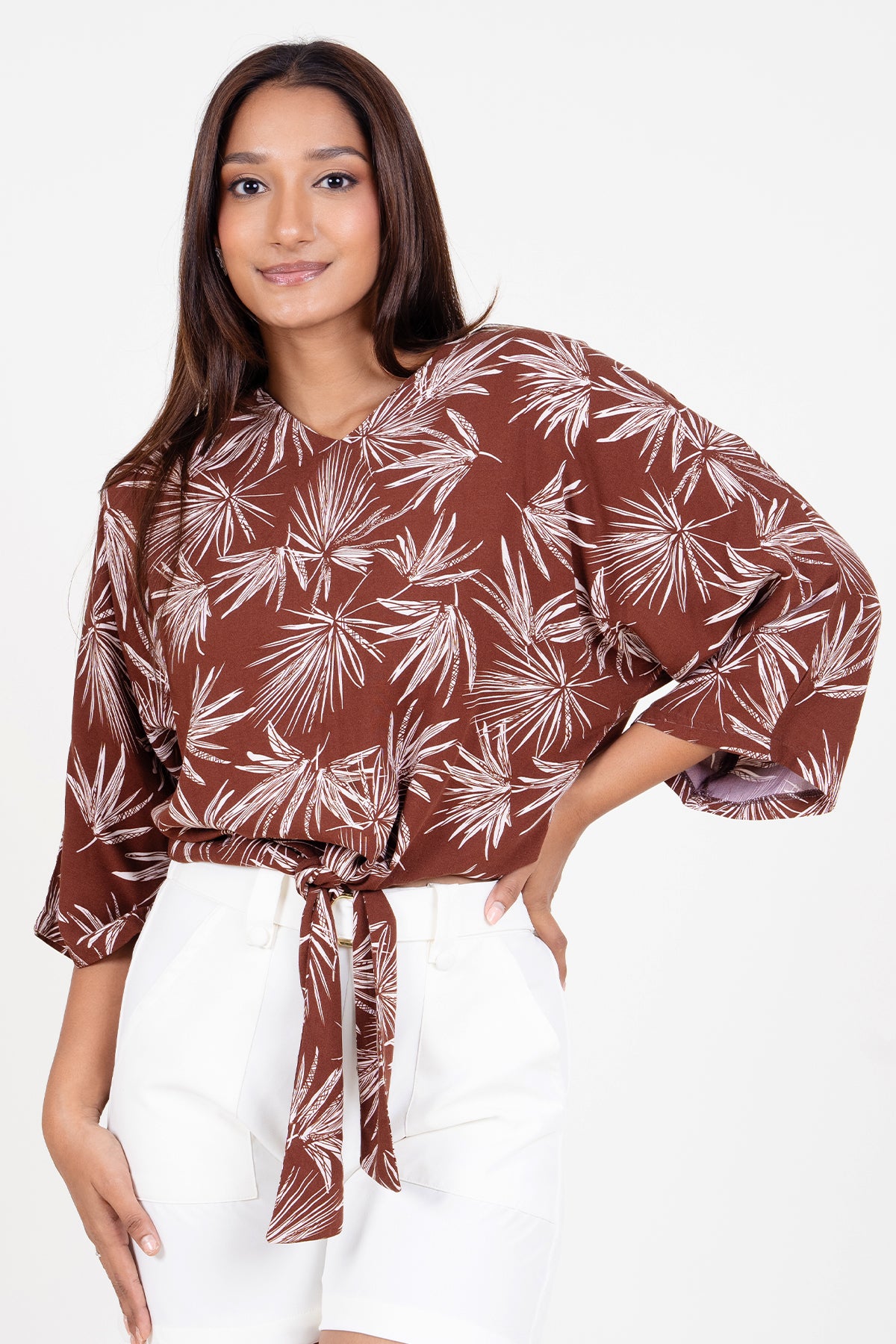 Envogue Women's Printed Chic Casual Top