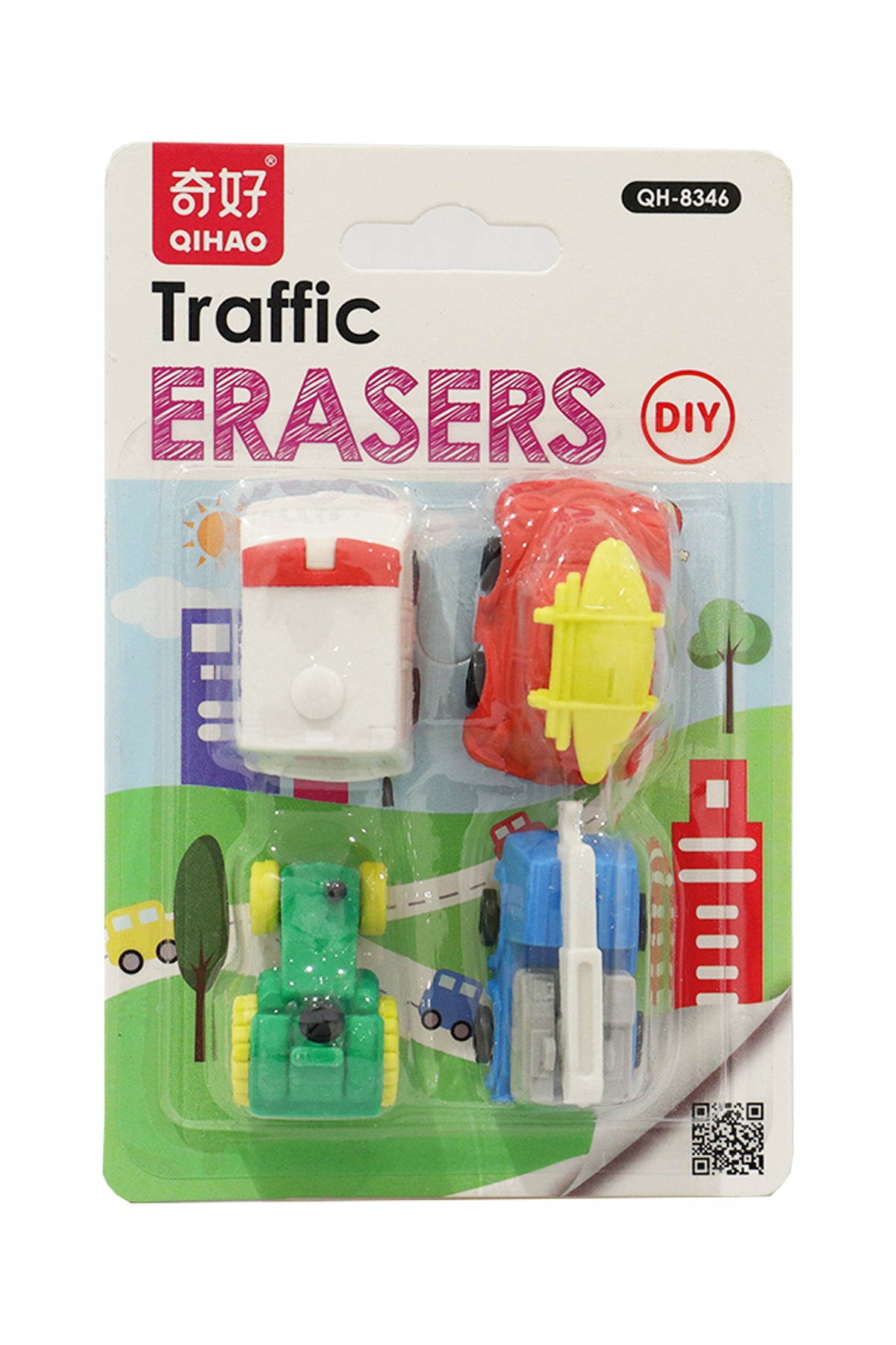 Traffic Erasers Set