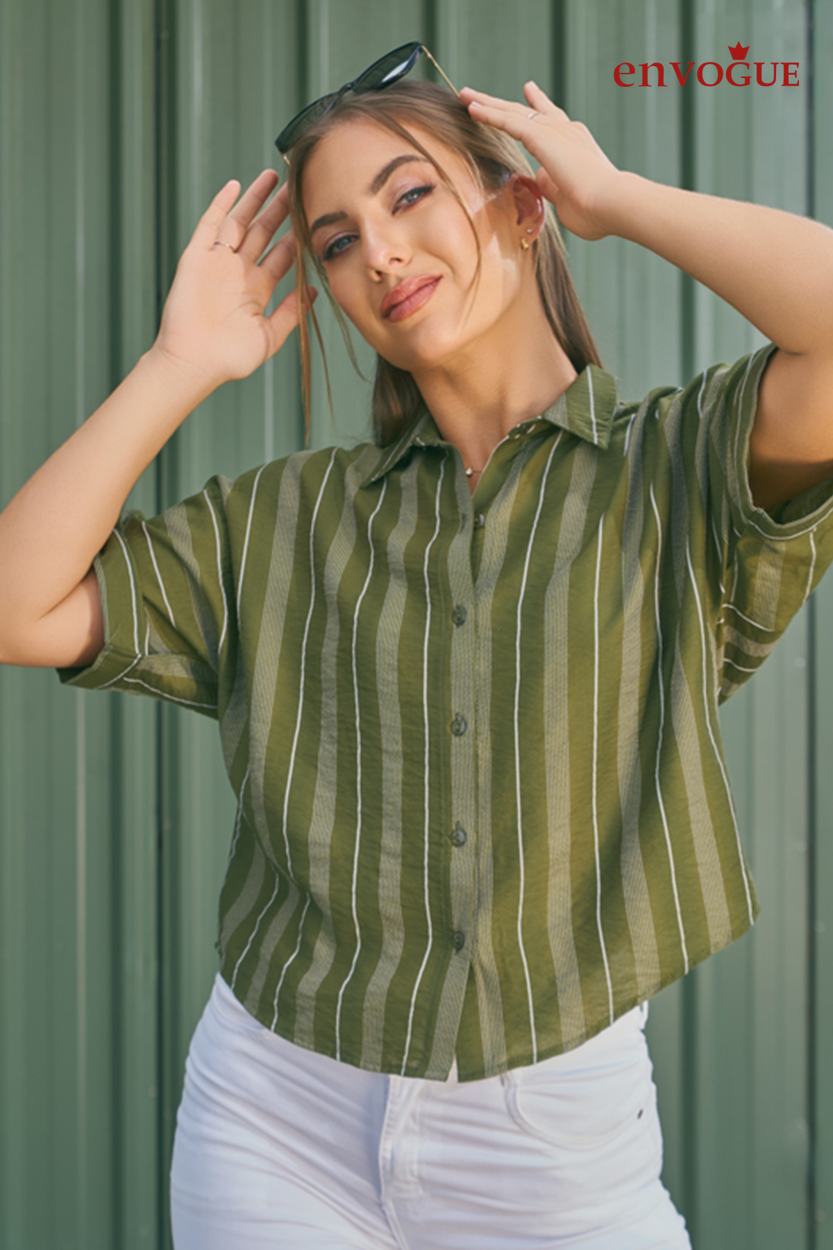 Envogue Stripes & Classics Women's Chic Casual Striped Top