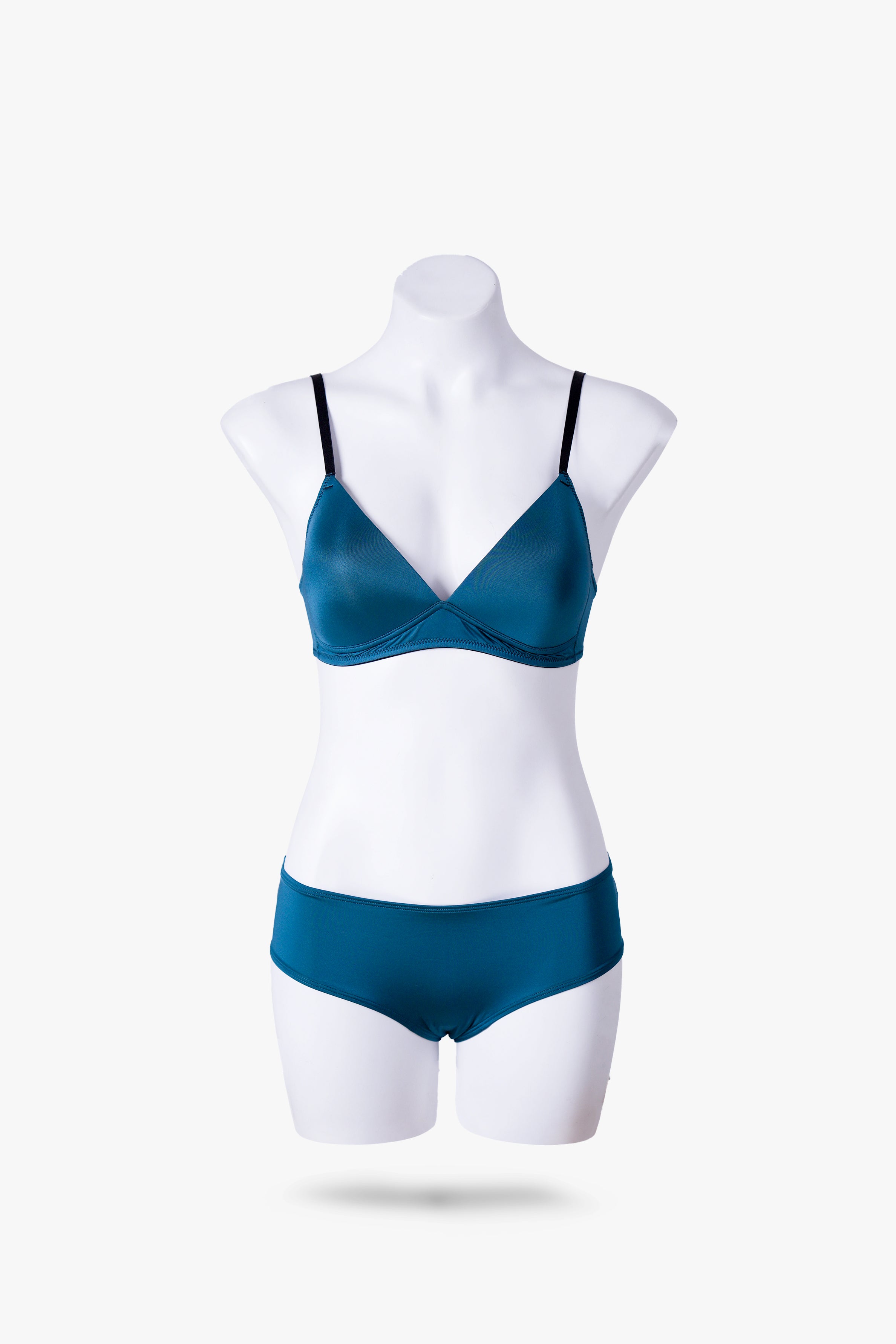 Envogue Teal Padded Plain Bra