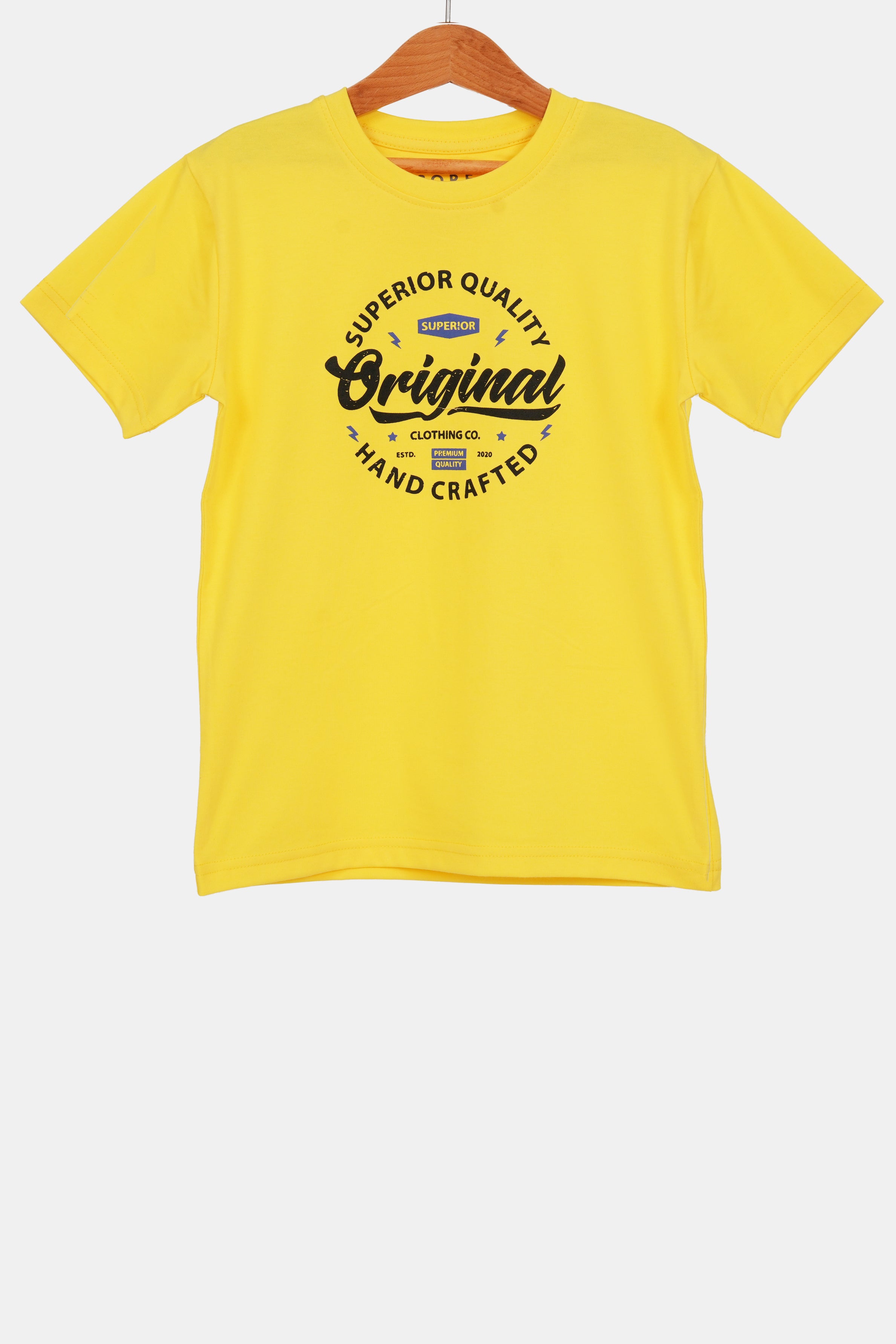 CORE BASICS Lemon Zest Kids Boy's Casual T-shirt