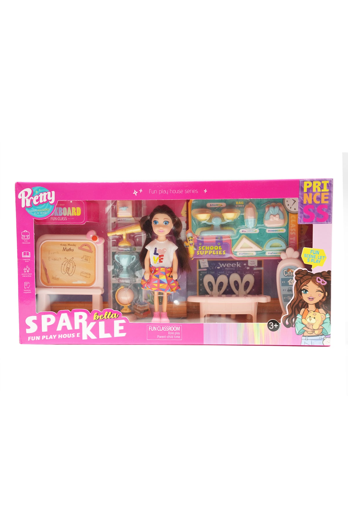 Sparkle Fun Play House (Classroom) Set With Bella