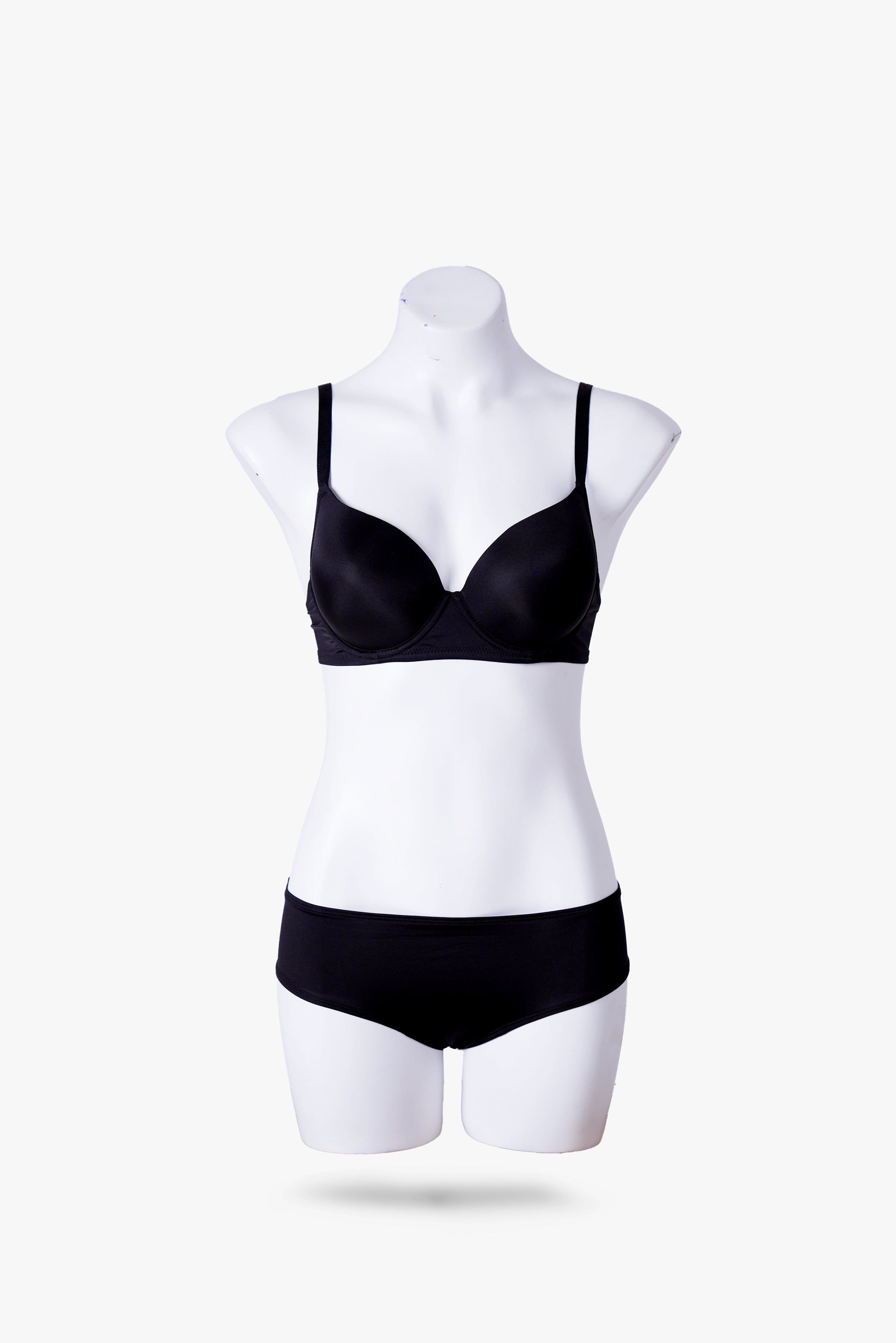 Envogue Black Plain Bra