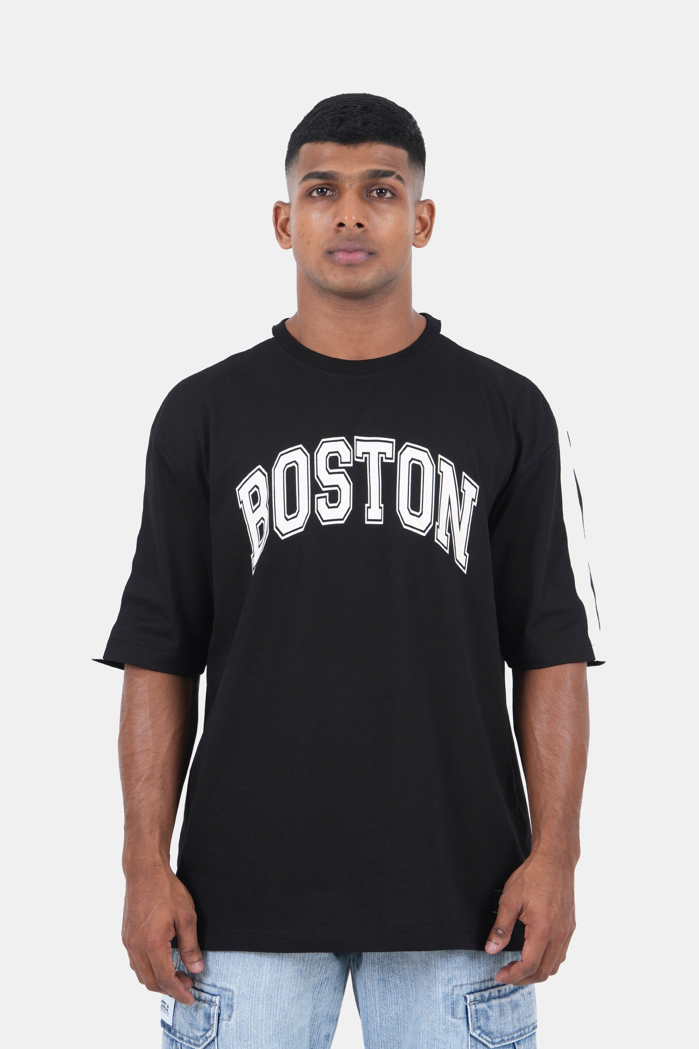 Hustle Men's Jersey Vibes Oversized T-Shirt