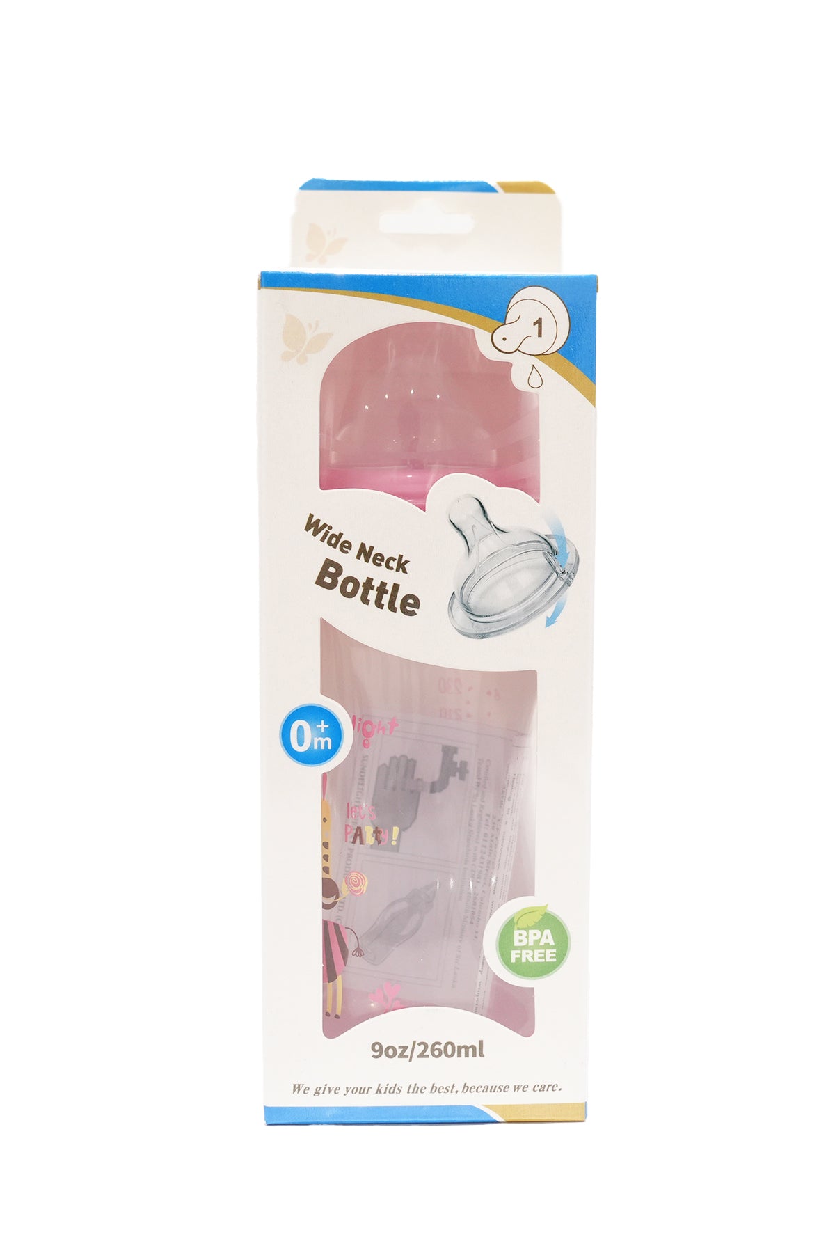 Sun Delight Wide Neck Baby Bottle - 12oz/330ml - BPA Free