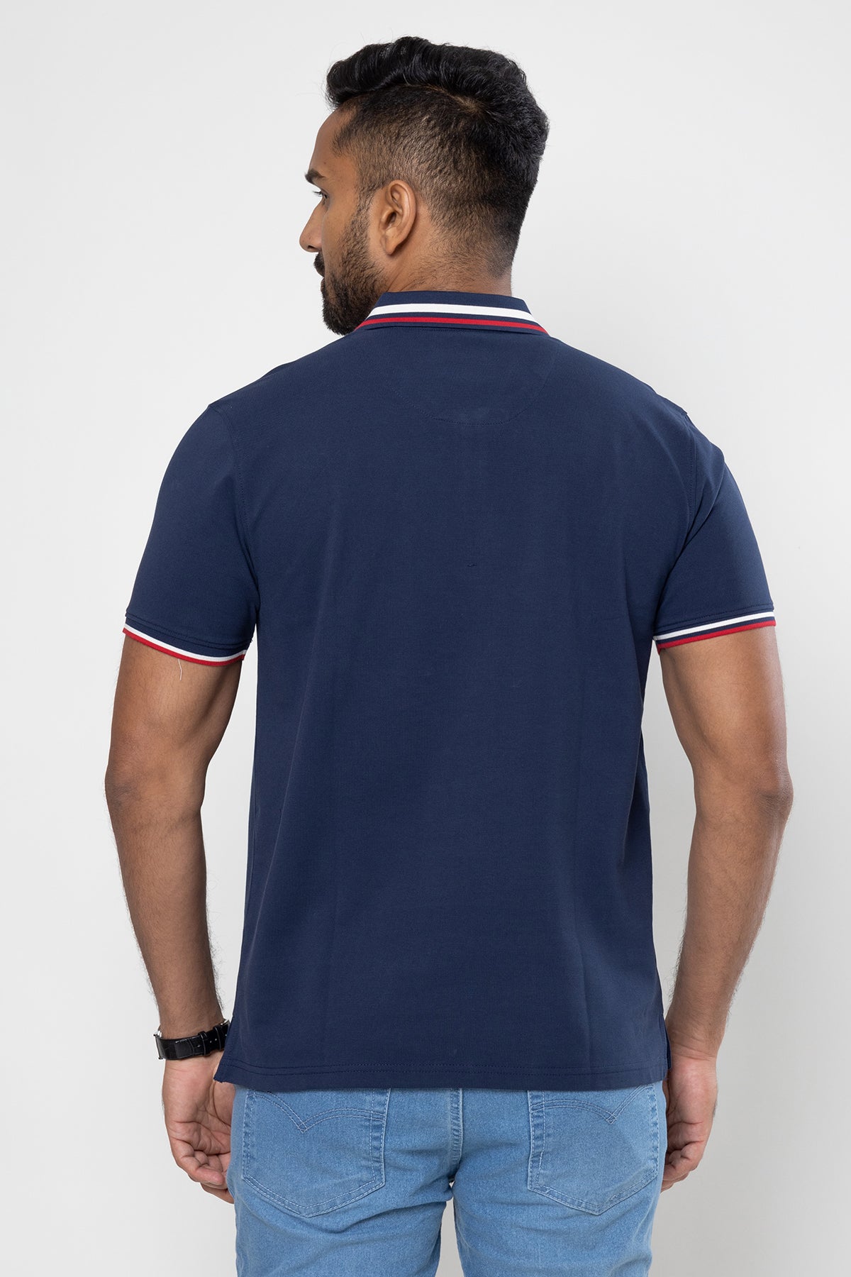 King Street Men's Short Sleeve Casual Polo T-Shirt