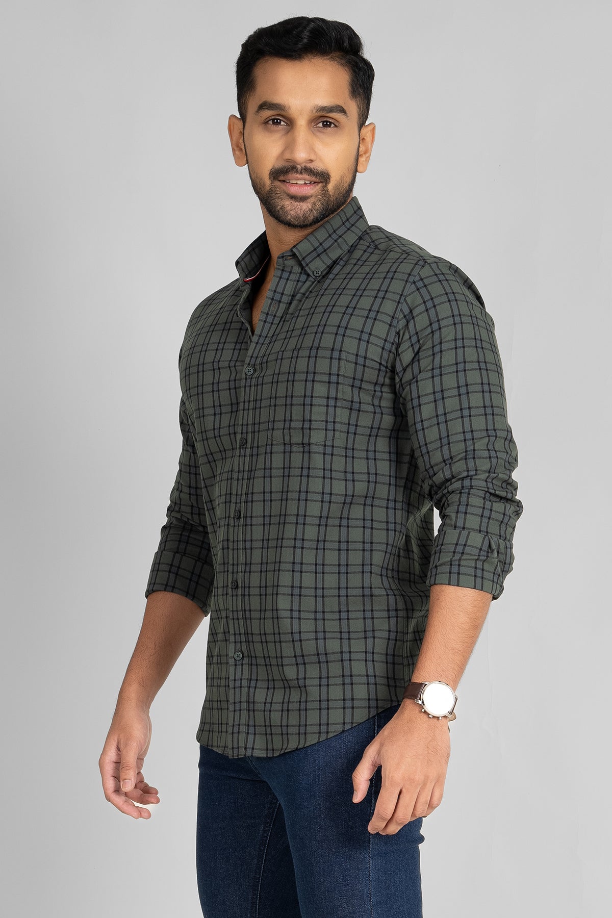 King Street Premium Men's Long Sleeve Casual Shirt