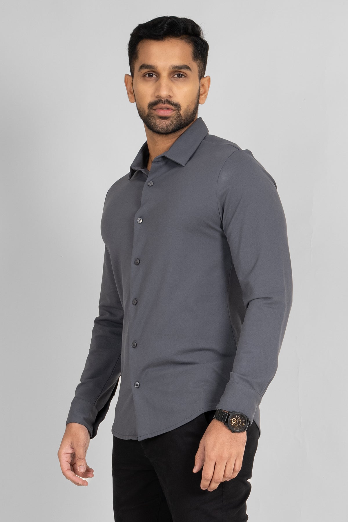 King Street Premium Men's Long Sleeve Casual Shirt