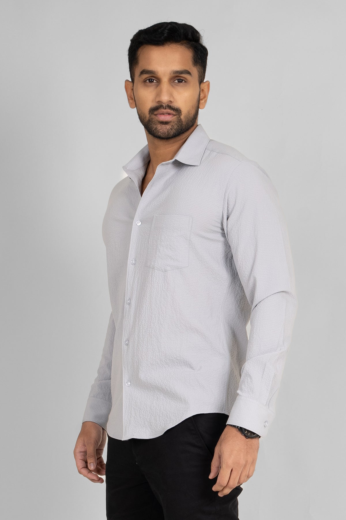 King Street Men's Long Sleeve Casual Shirt