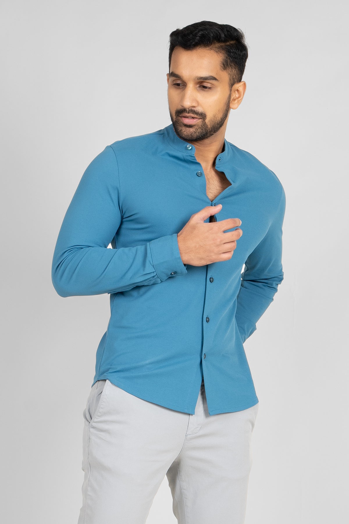 King Street Premium Men's Long Sleeve Casual Shirt