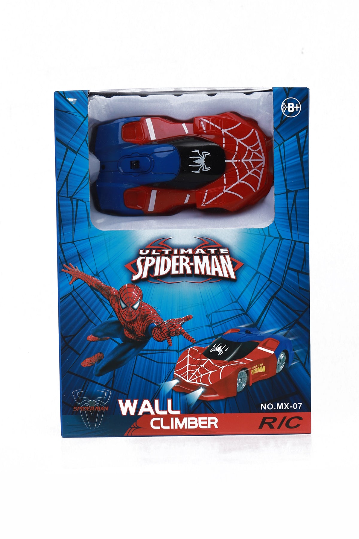 Remote Control Spiderman Wall Climber Toy Car