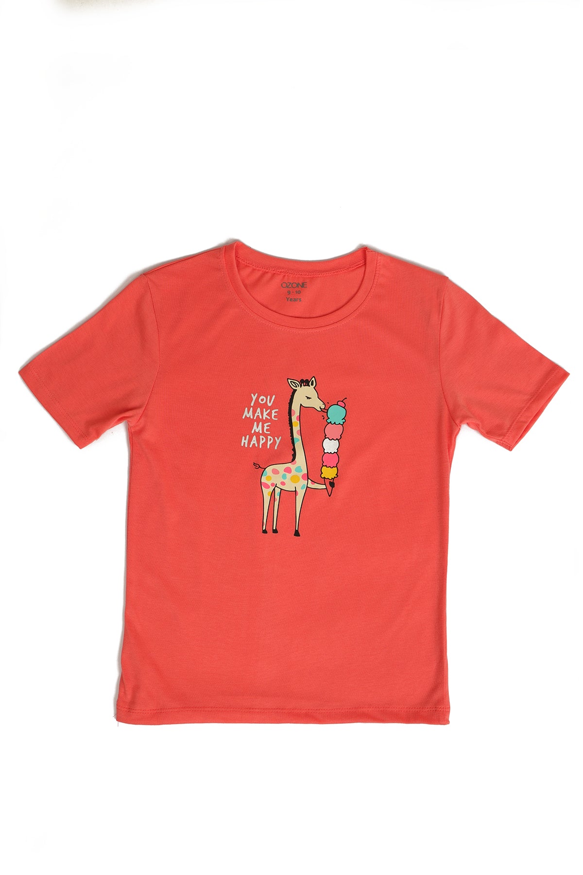 Ozone Kids Girls Without Collar Casual T-Shirt