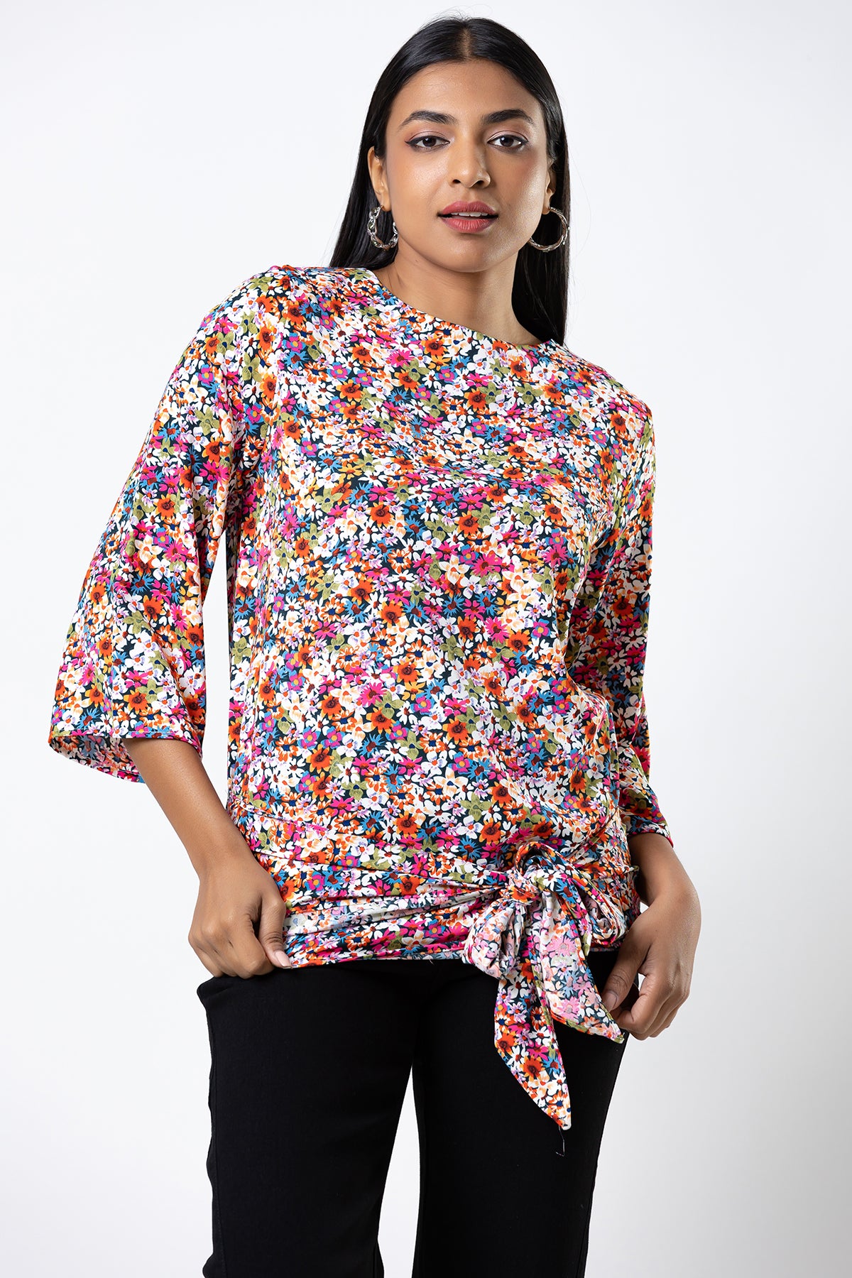 Envogue Women's Normal Printed Casual Blouse