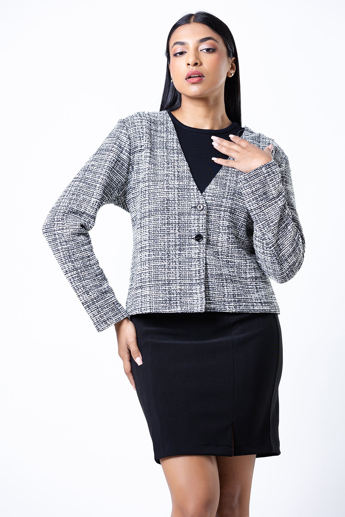 Envogue Women's Long Sleeve Office Jacket
