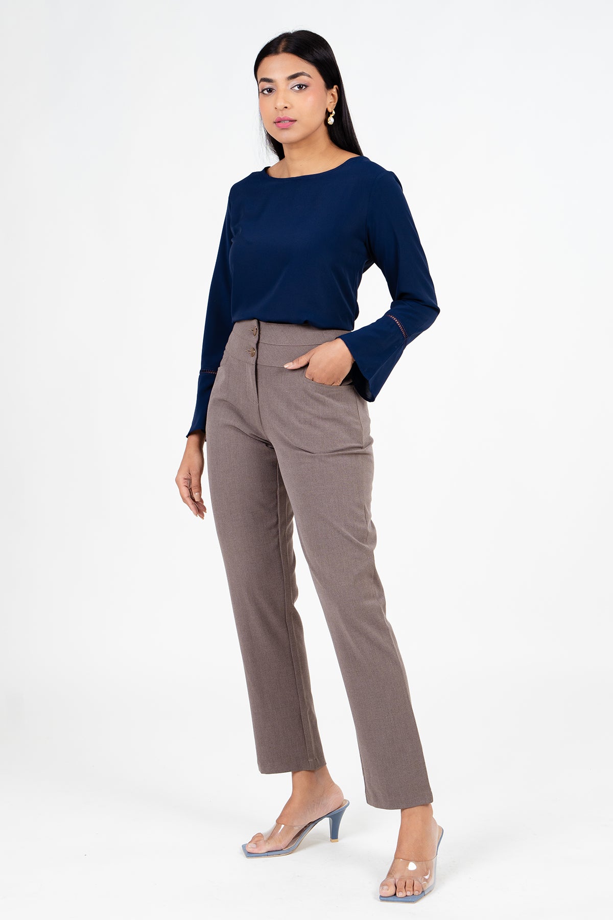 Envogue Women's Plain Chic Office Pant