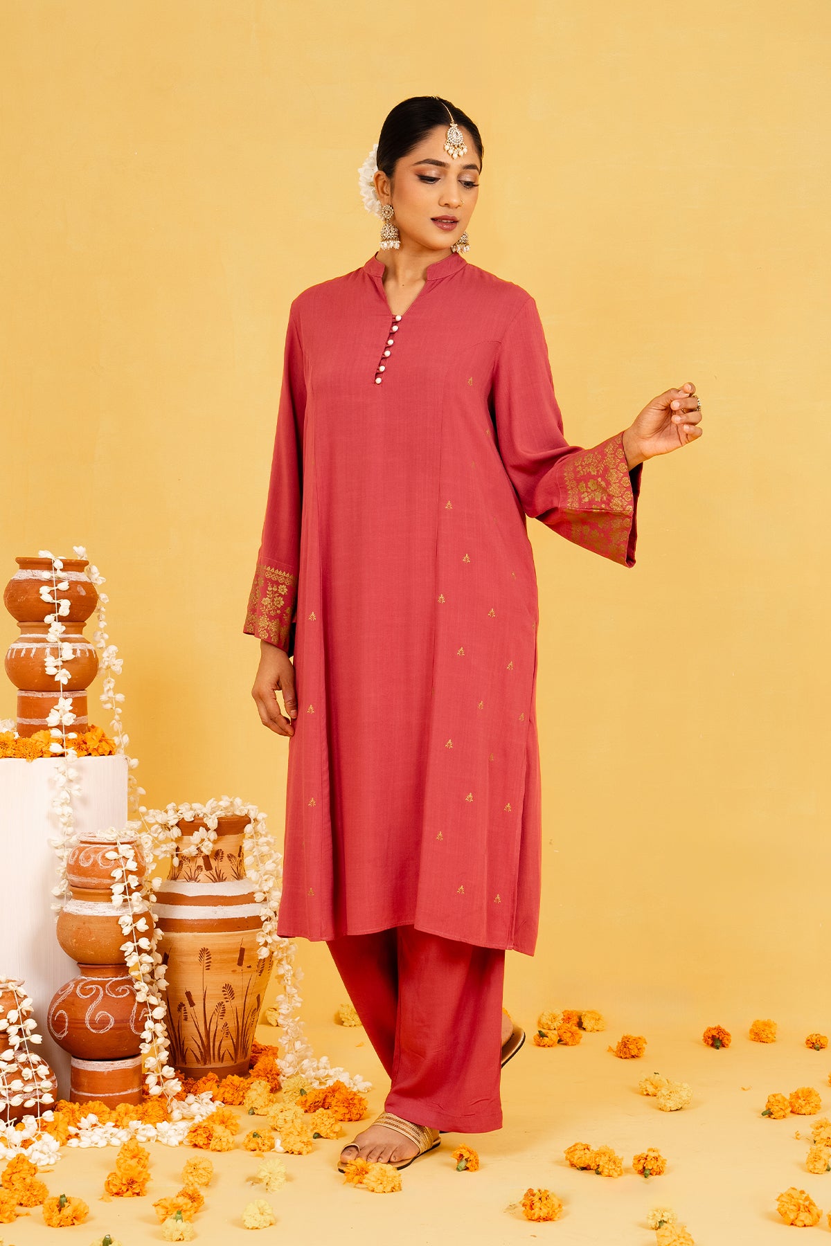 Hada PONGAL Women's Party Kurta