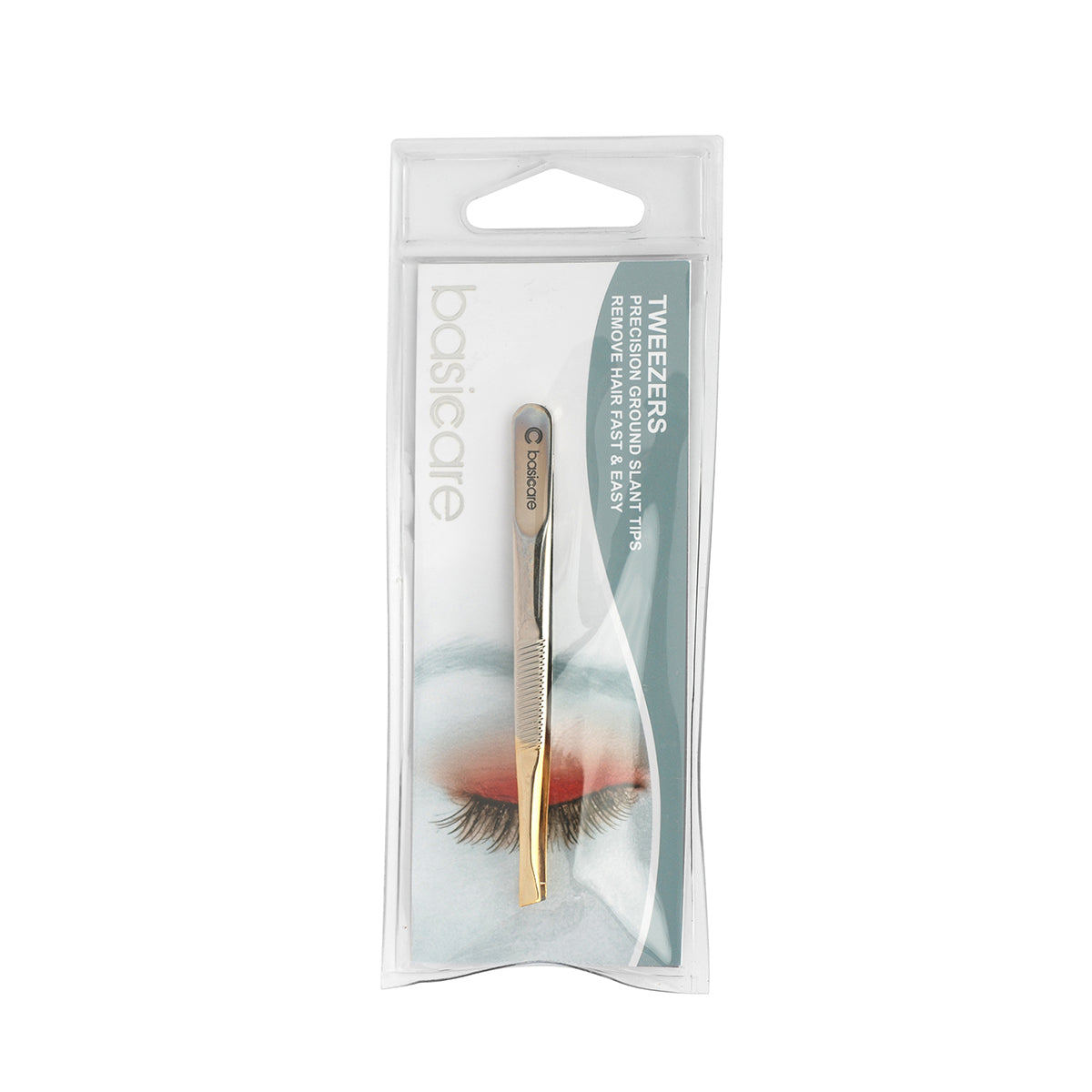 Basicare 1/2 Gold Blade Slant Tip 8.5 cm Tweezer (7616126157024)