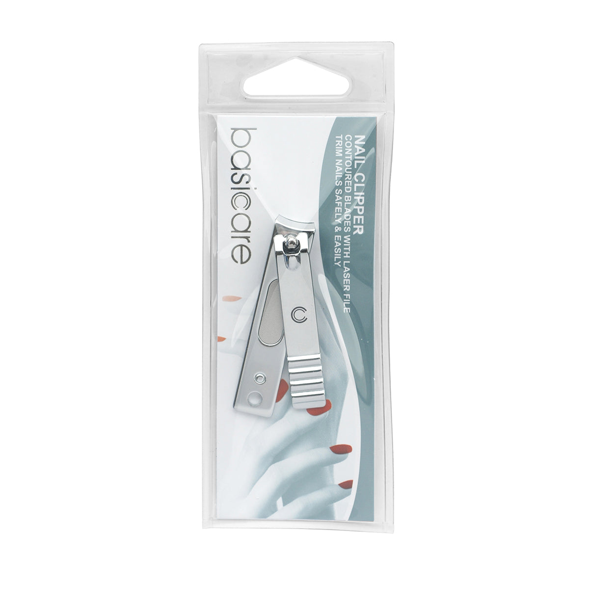 Basicare Stainless Steel Curved Blade Nail Clipper (7616125403360)