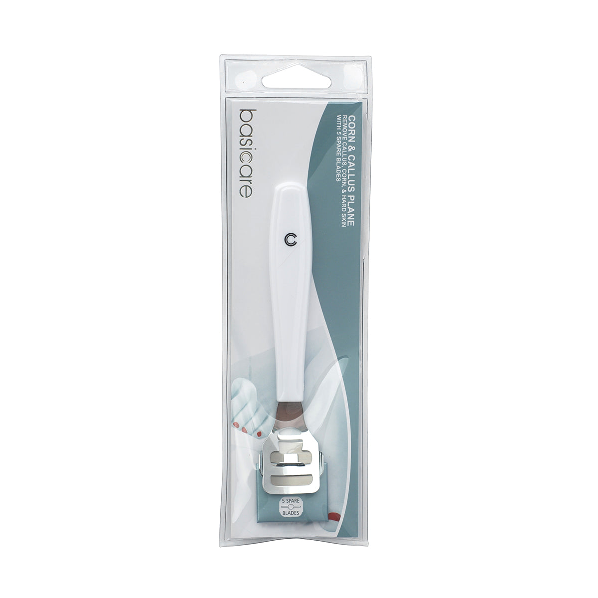 Basicare Corn/Callus Plane with 5 Spare Blades (7616123928800)