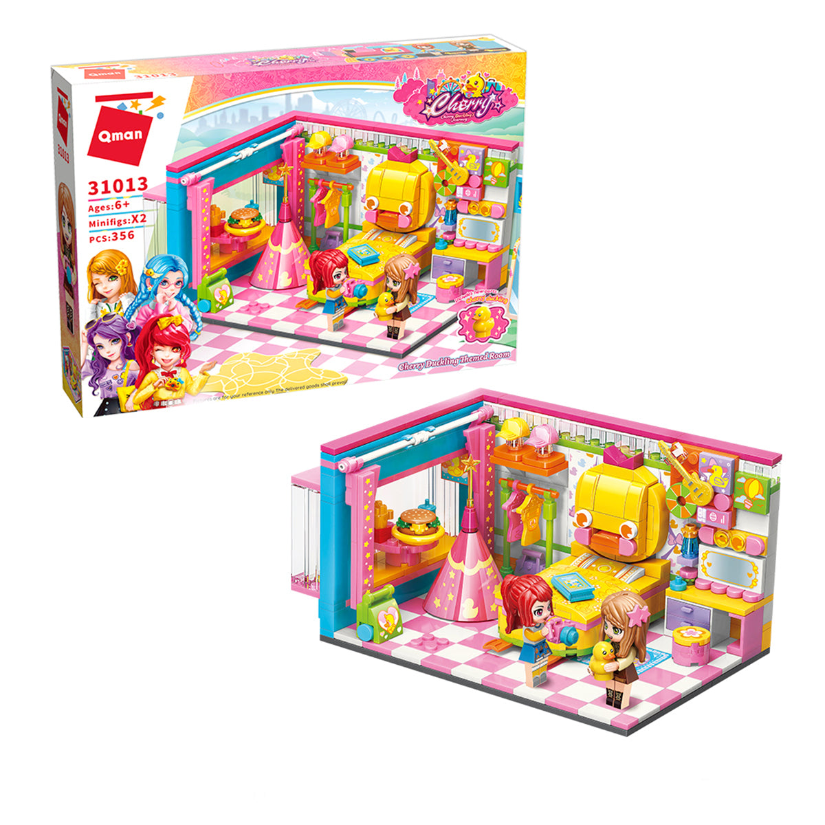 Qman Cherry Ducklings Journery: Cherry Duckling Themed Room (7681415479520)