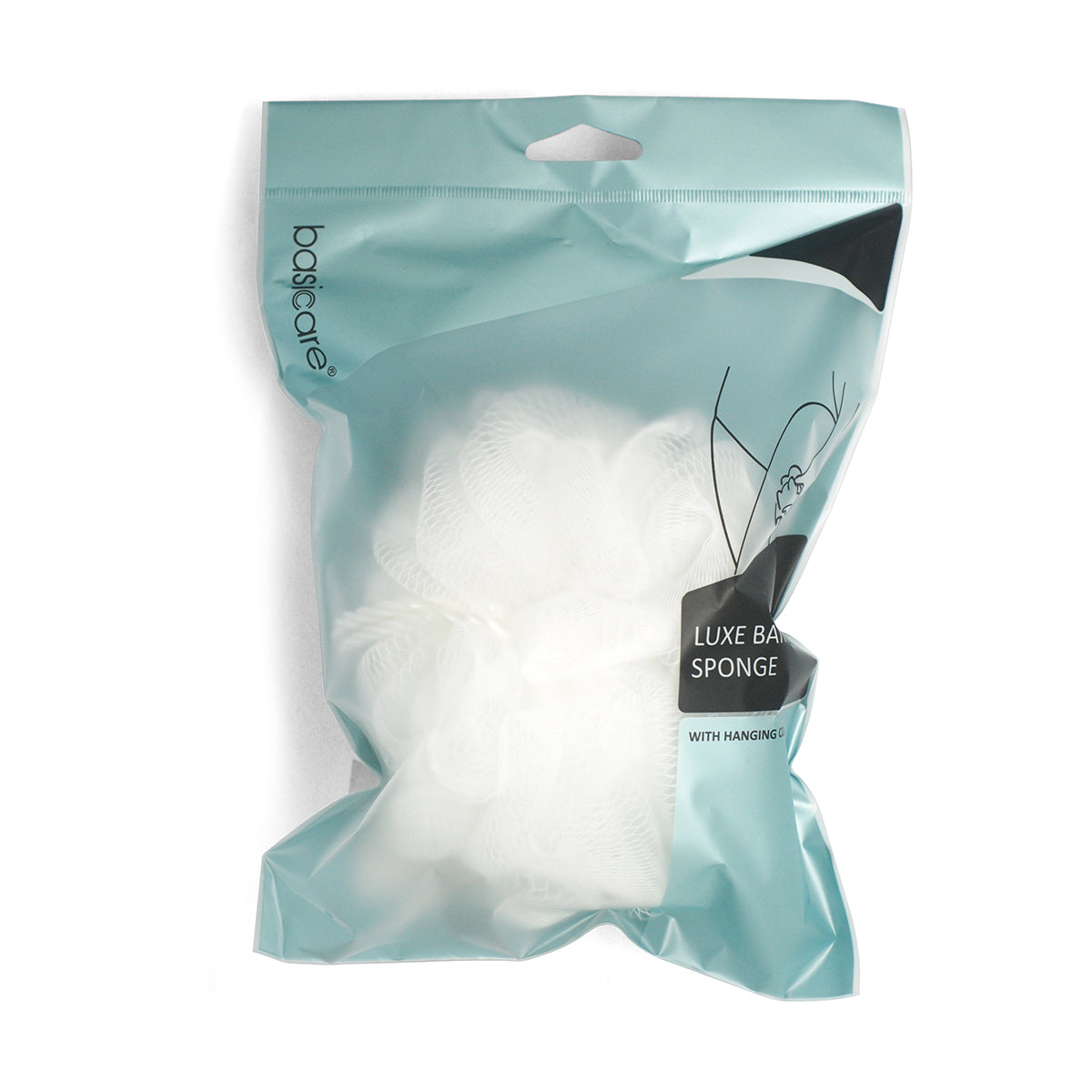 Basicare White Luxe Bath Sponge (7616122061024)