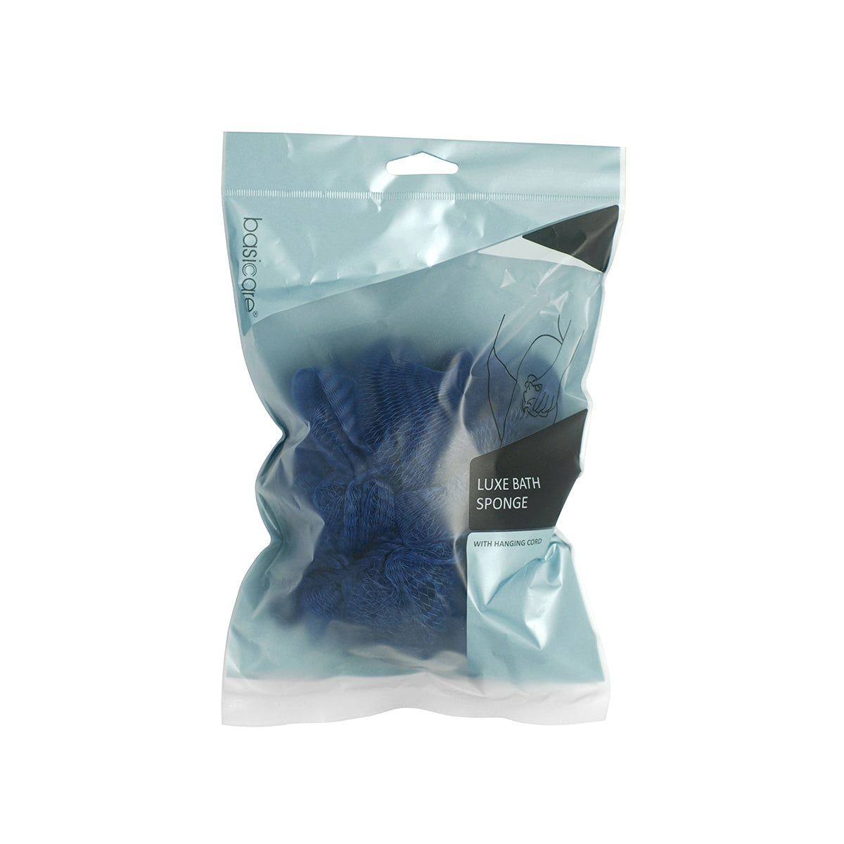 Basicare Nylone Blue Luxe Bath Sponge (7616121897184)