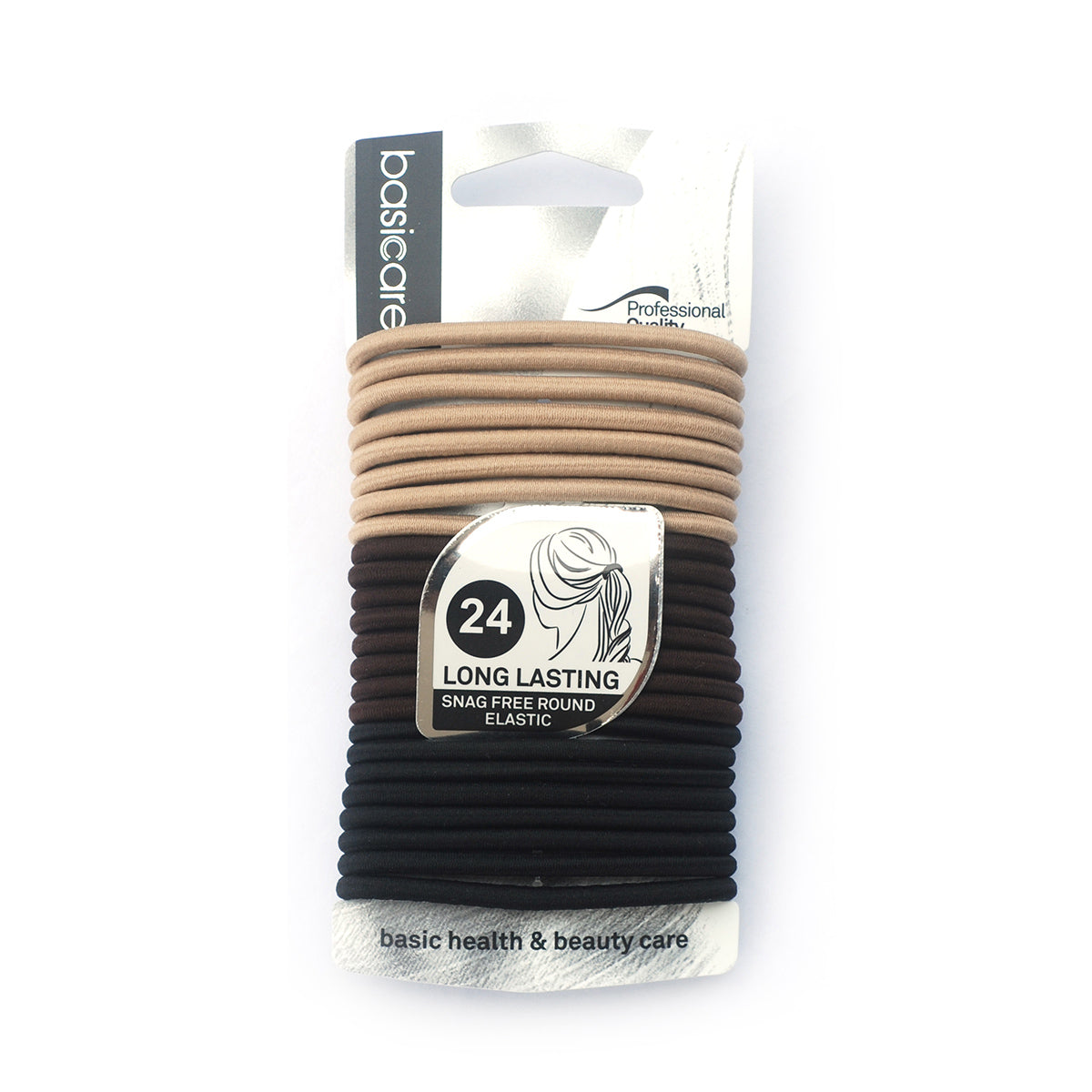 Basicare 24-in-Pack Mix Colour Ponytail Holders (7616120815840)