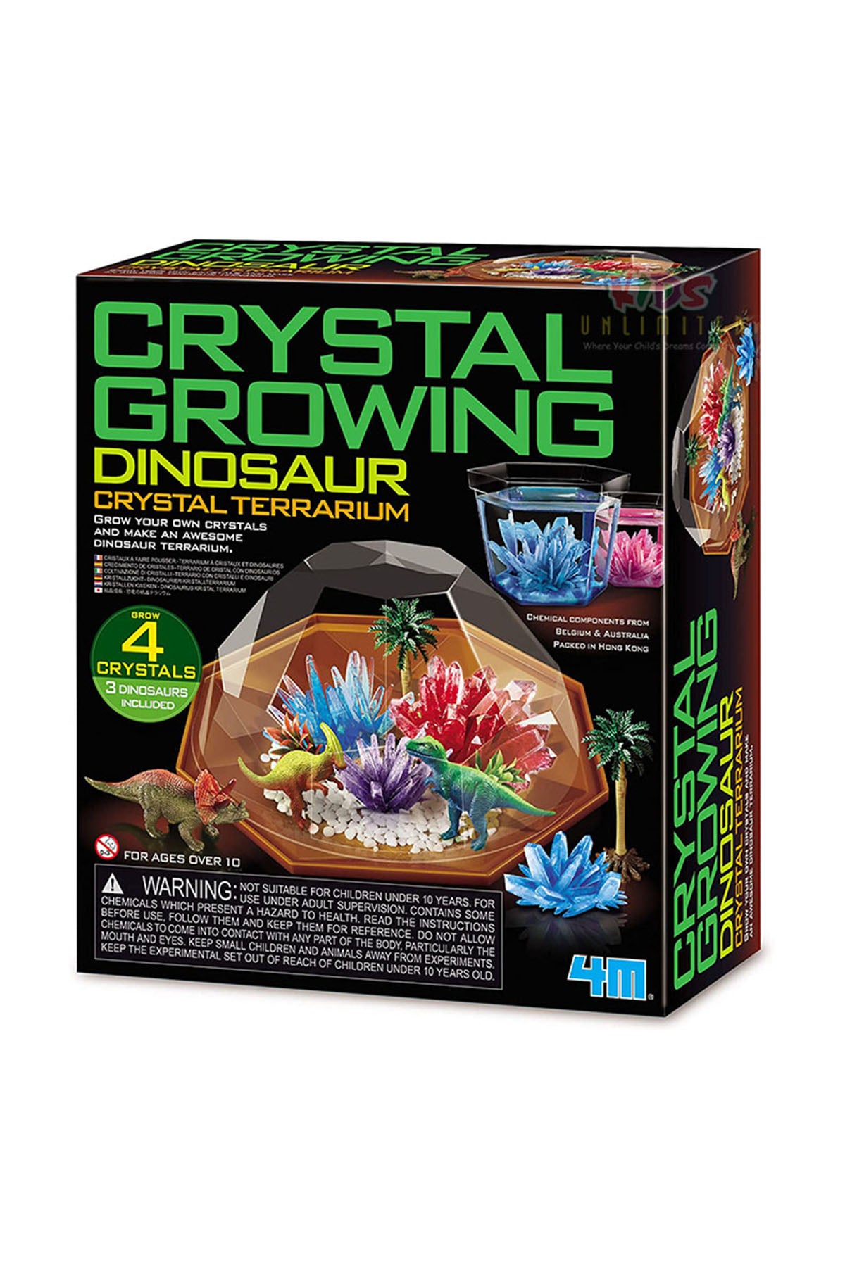 4M Dino Crystal Terrarium