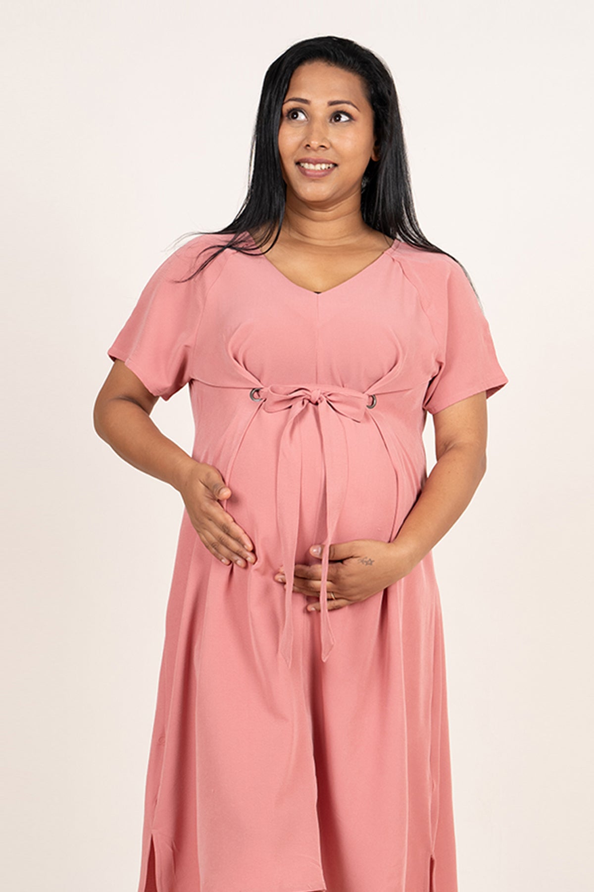 Envogue Women's Plain Maternity Dress