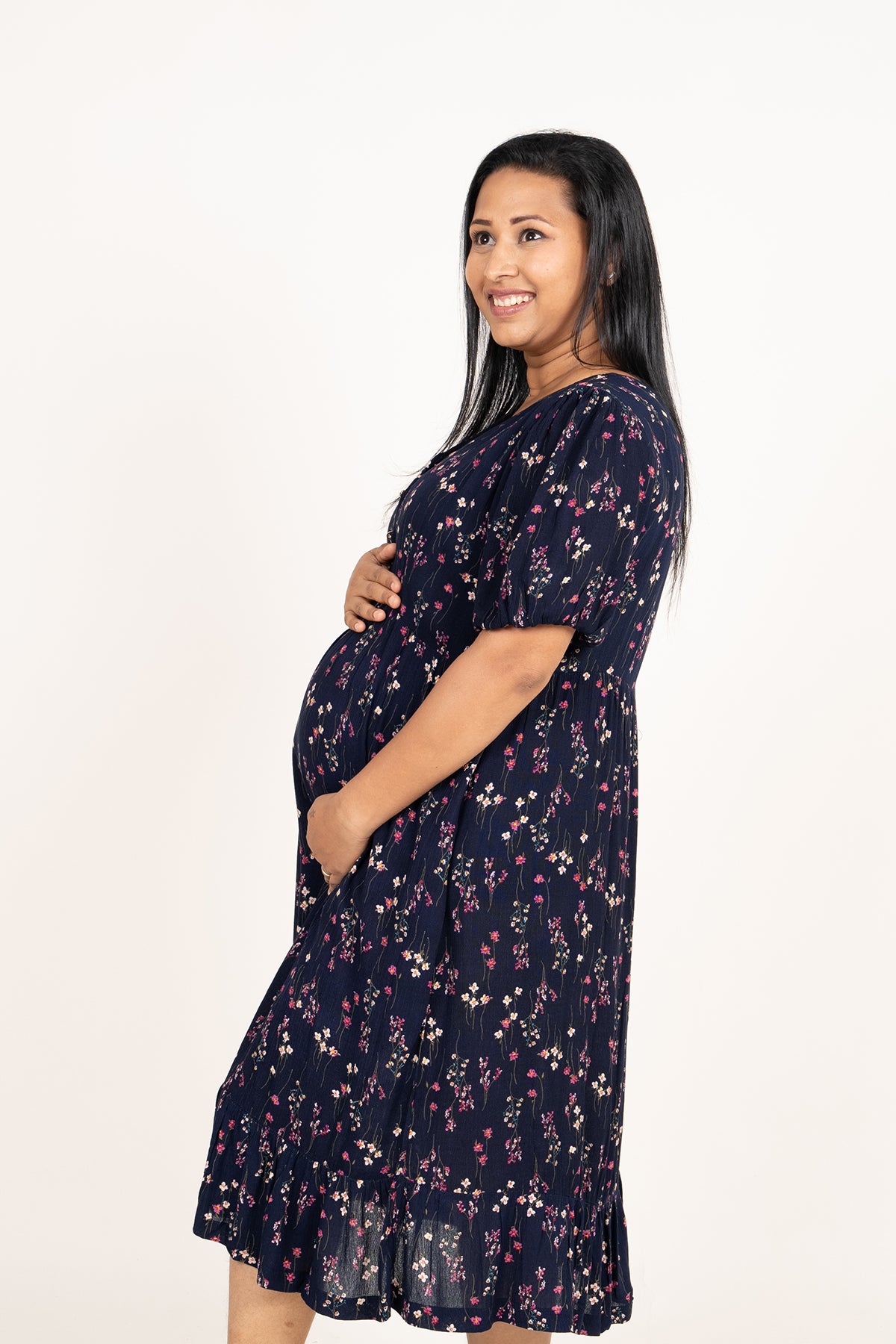 Envogue Women's Plain Maternity Dress