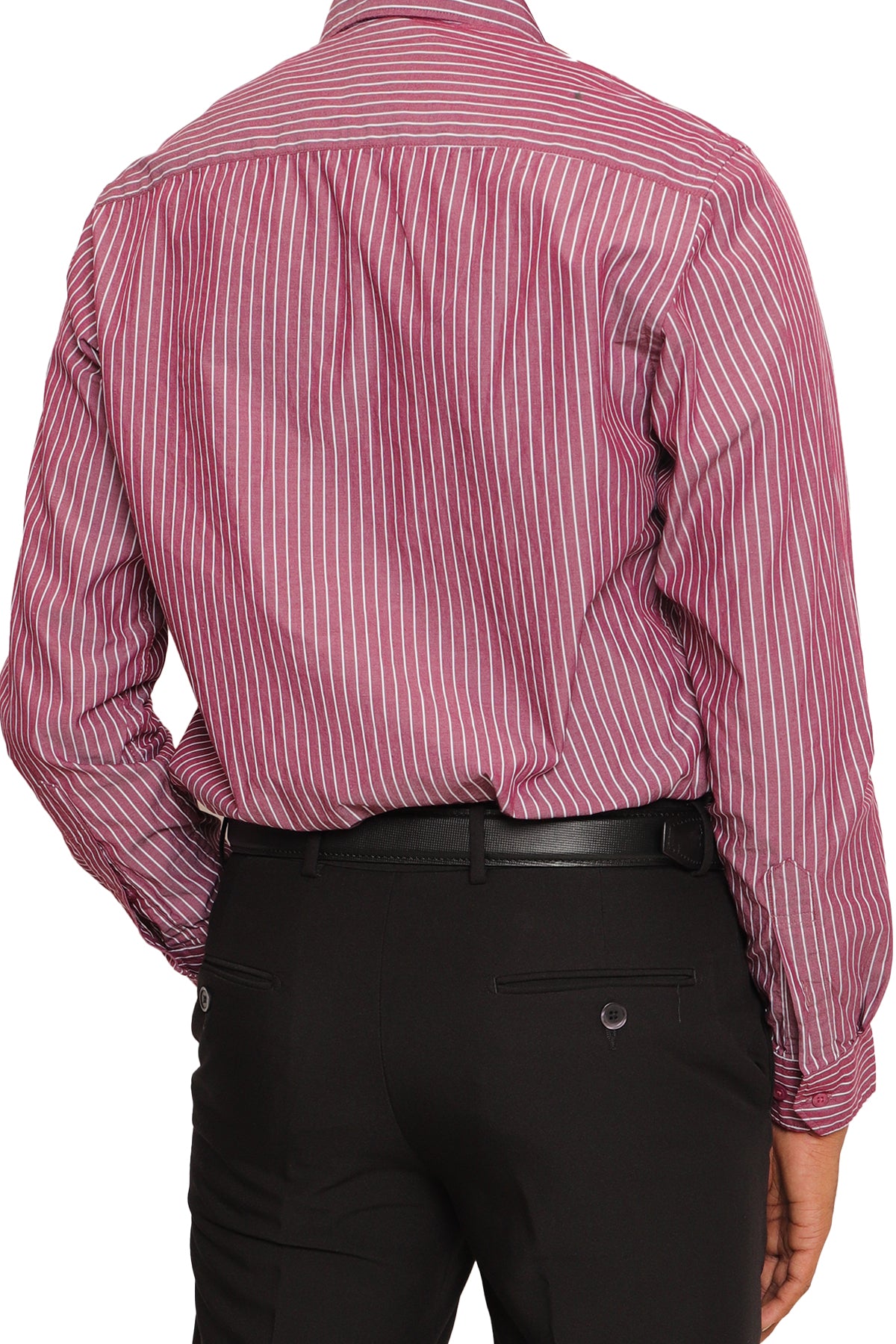 King Street Men's Long Sleeve Stripe Formal Shirt