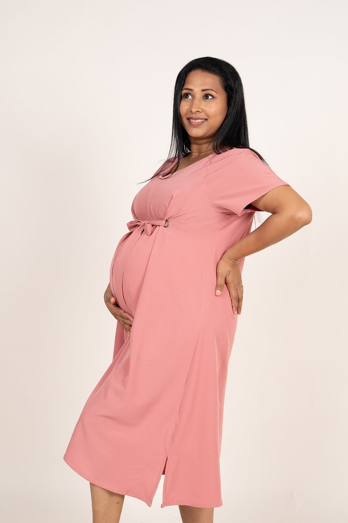 Envogue Women's Plain Maternity Dress