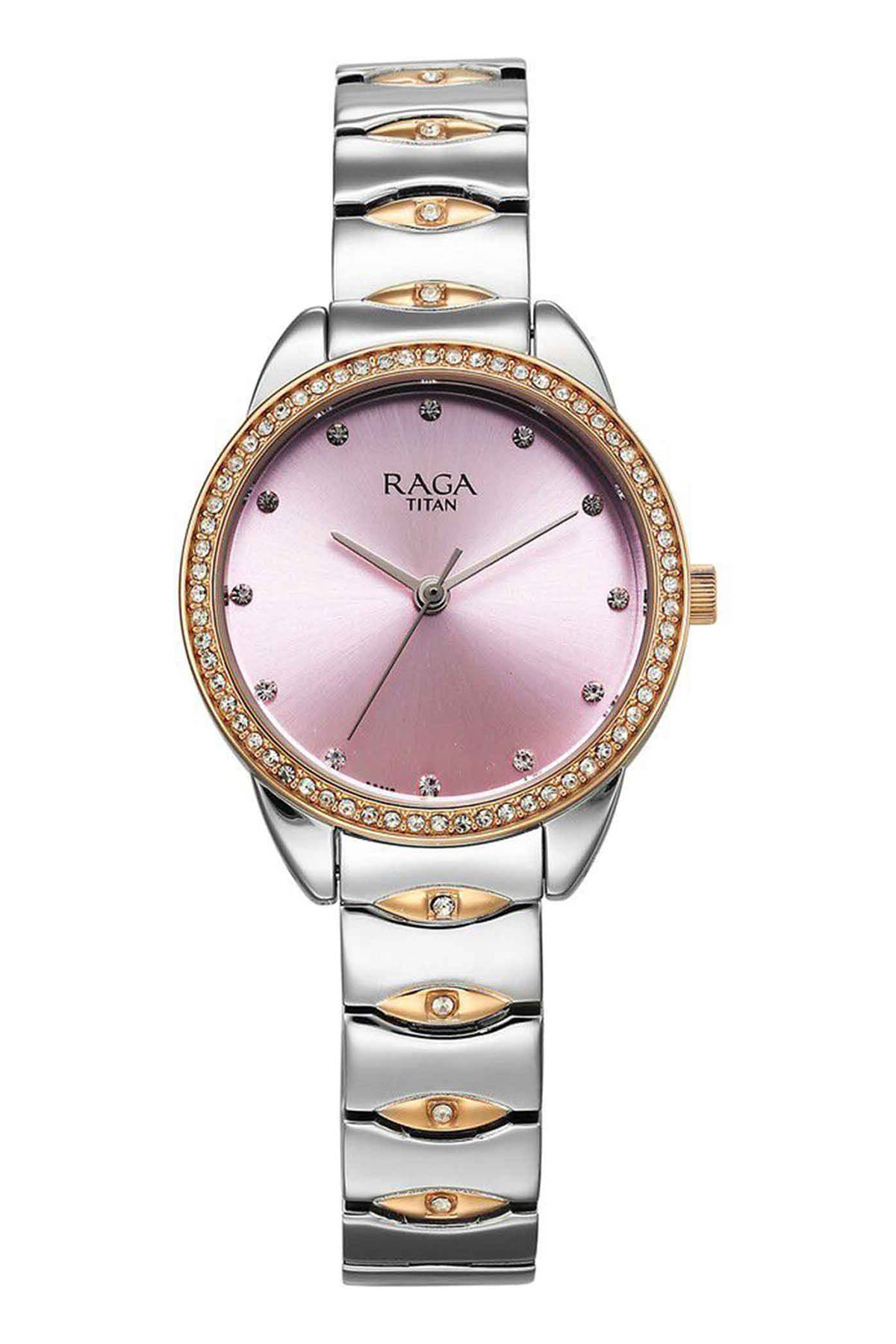 TITAN Women's Raga Showstopper Metal Strap Watch