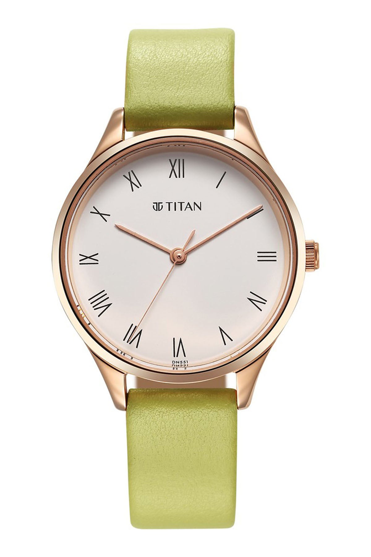 TITAN Women's Leather Strap Watch