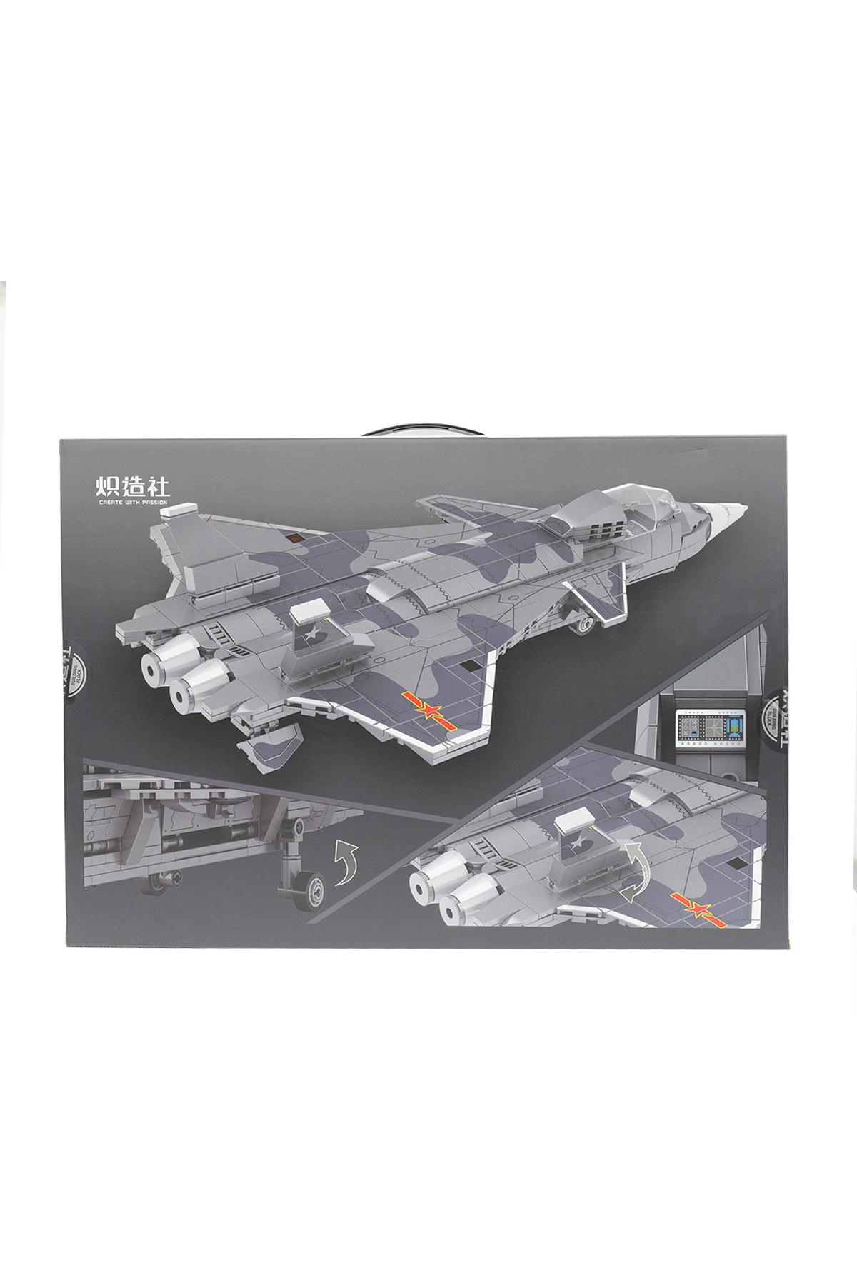 Unleash the Power of Stealth with the J-35 Fighter Jet Building Block Set (838pcs)