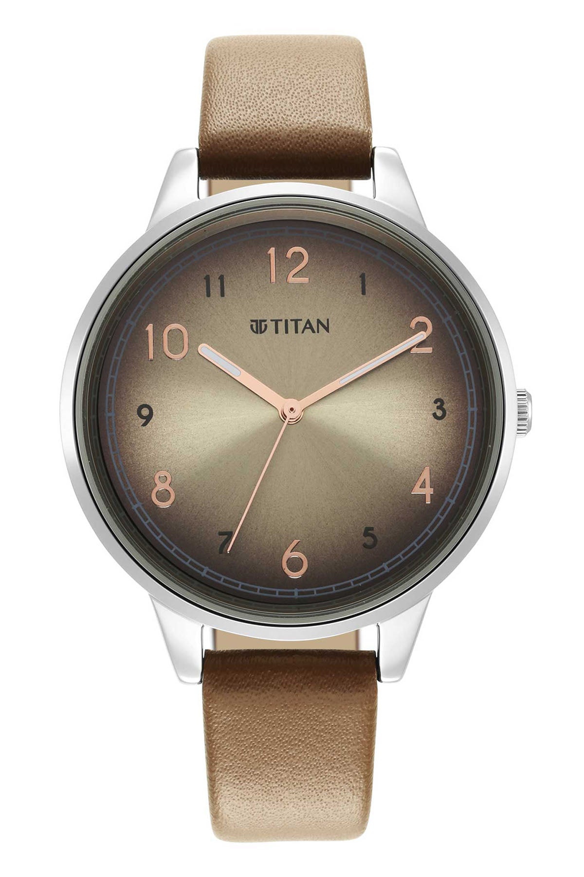TITAN Women's Leather Strap Watch