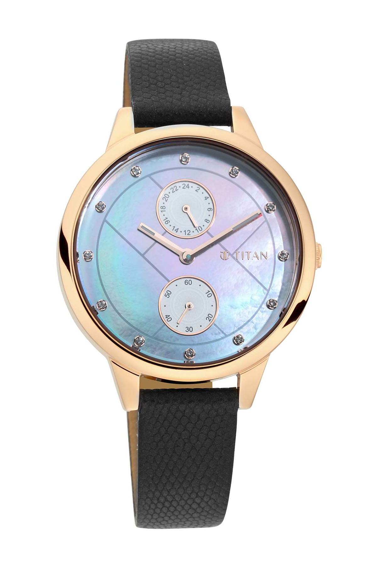 TITAN Women's Leather Strap Watch
