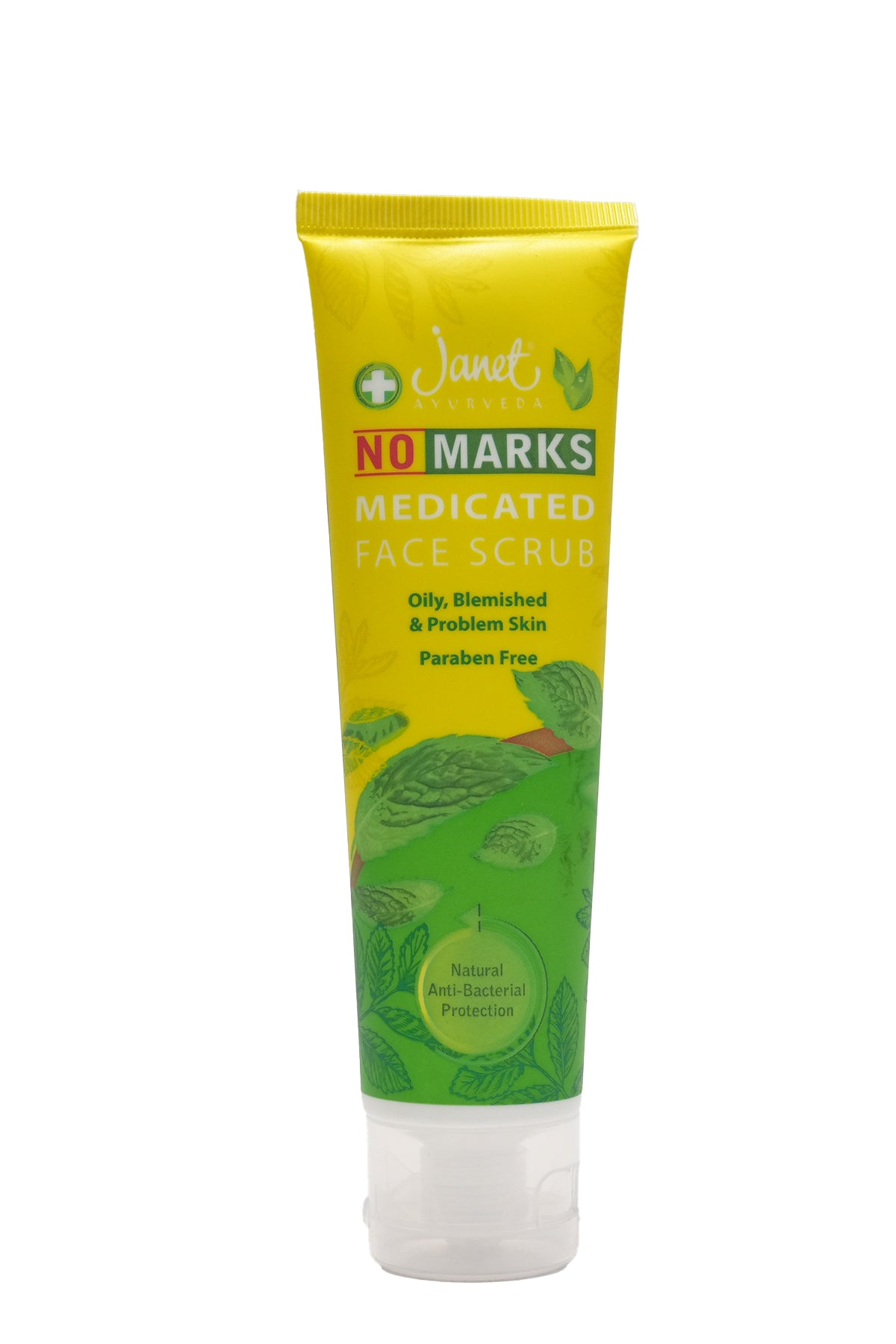 Janet No marks Medicated Face Scrub for Oily, Blemished & Problem Skin (100ml)