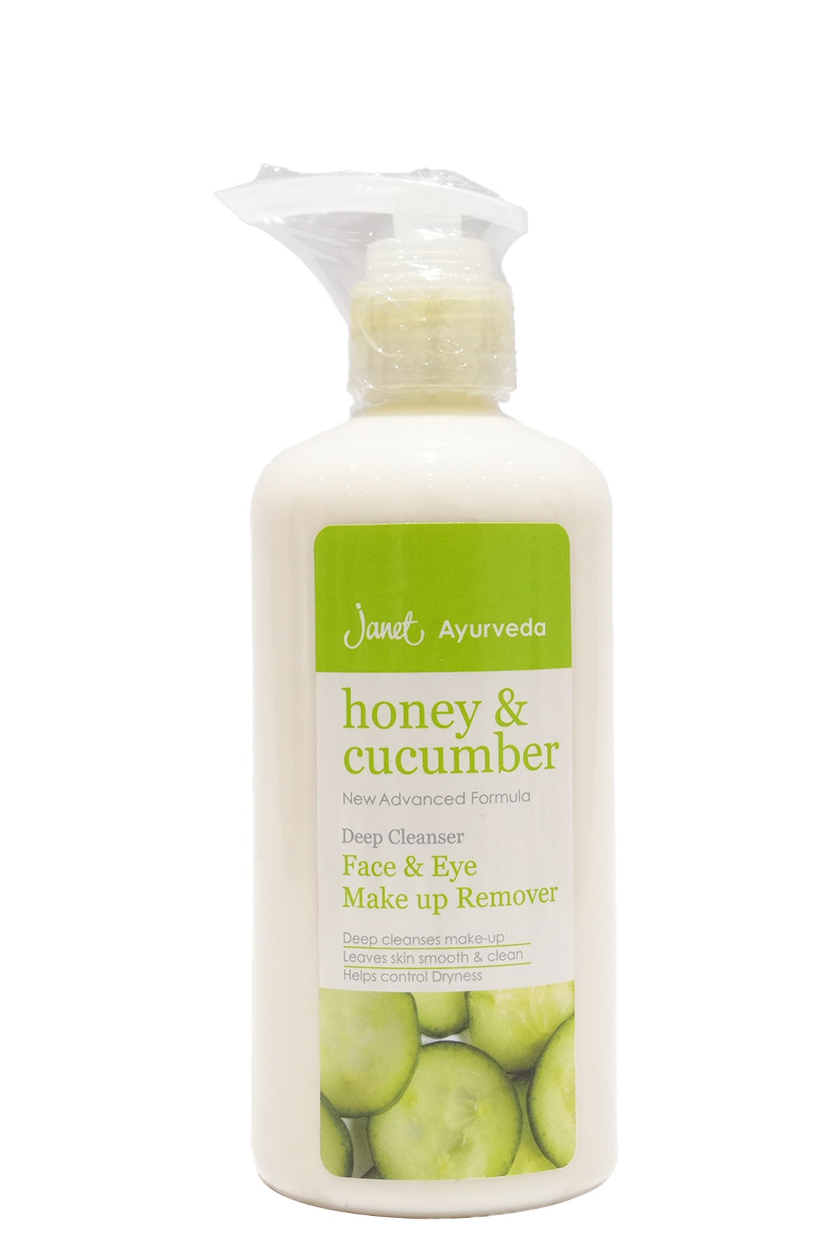 Janet Honey & Cucumber Face & Eye Make up Remover (300ml)