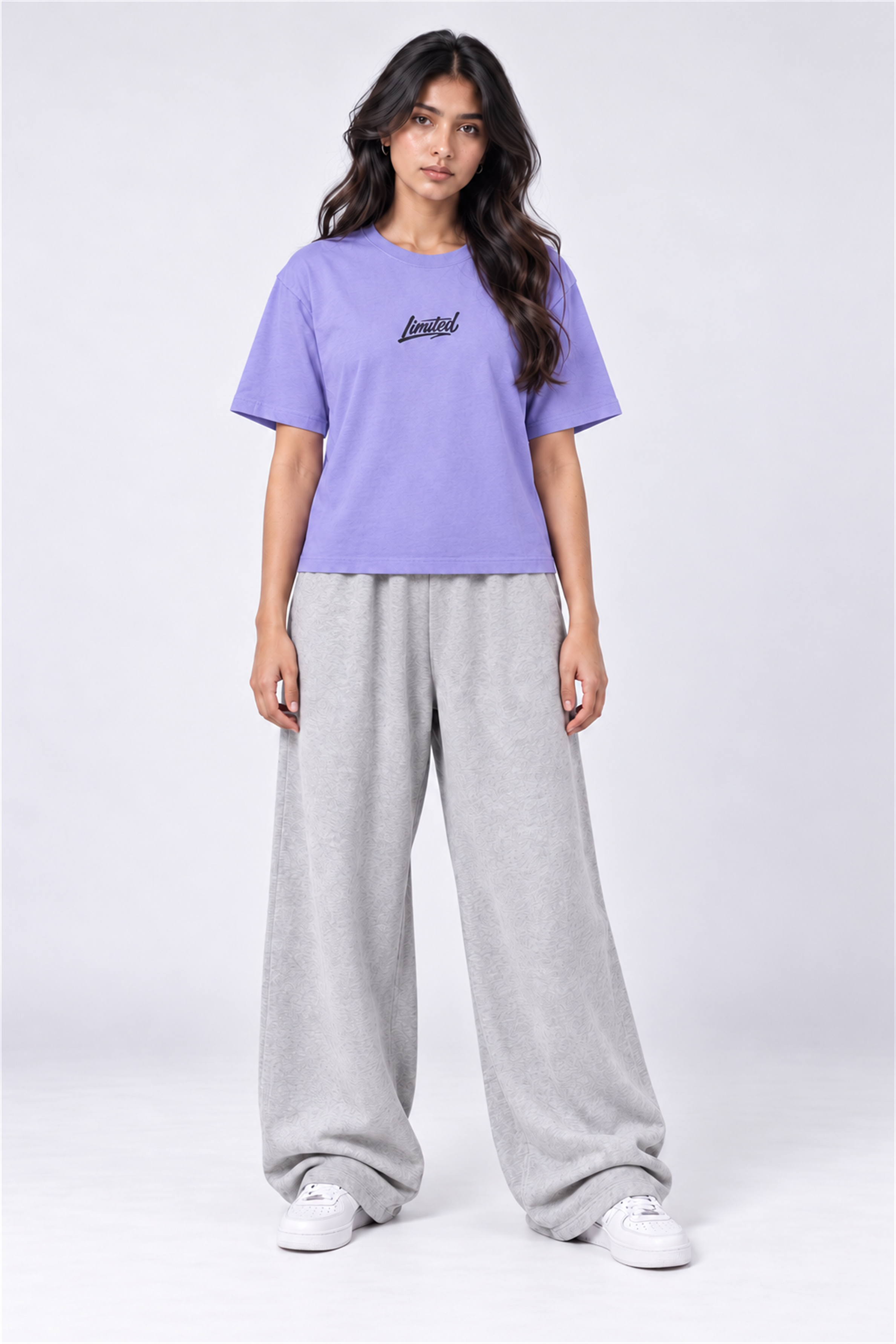 MODANO Crew Neck Tees - Purple