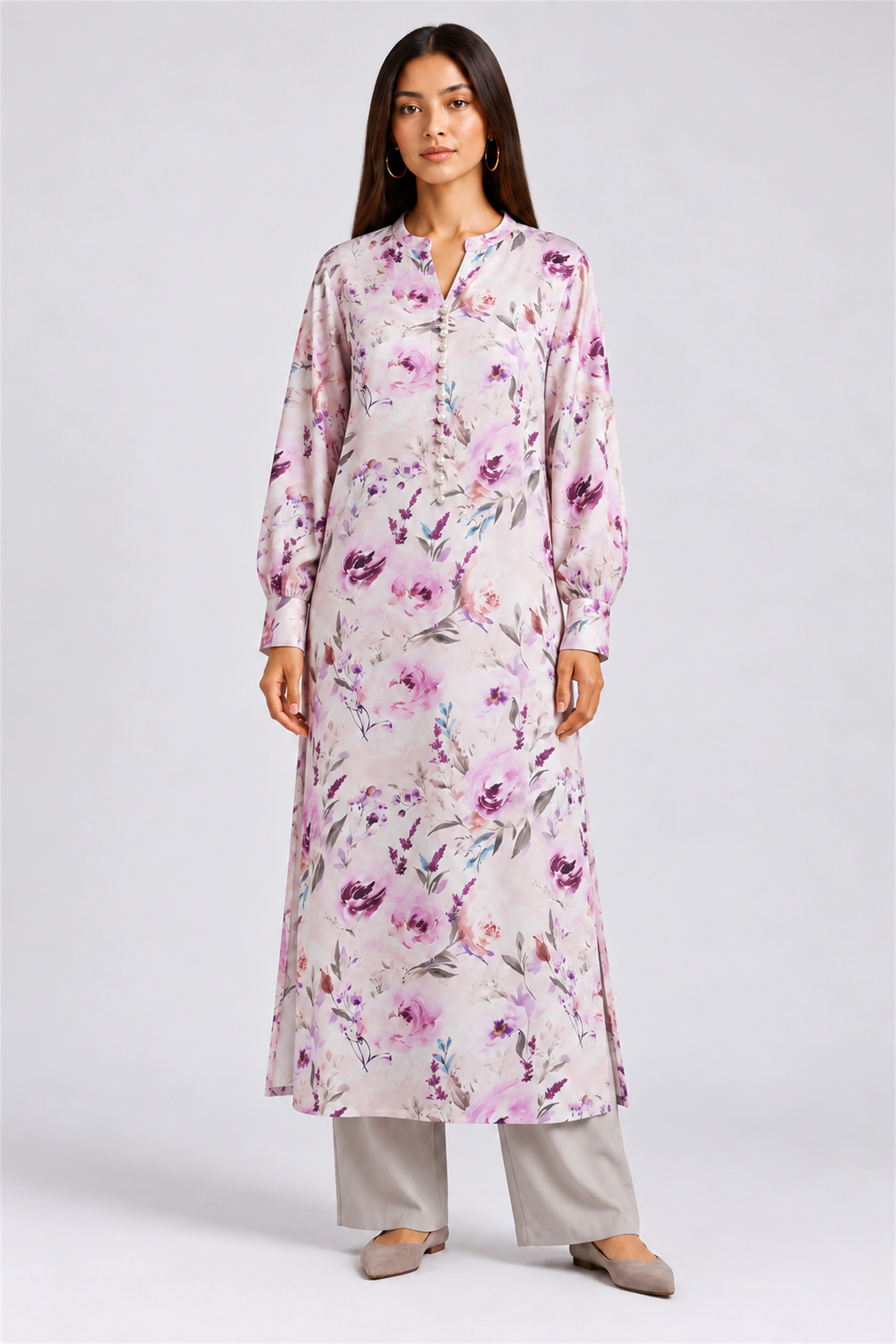 HADA Women's Exclusive Party Kurta - Purple