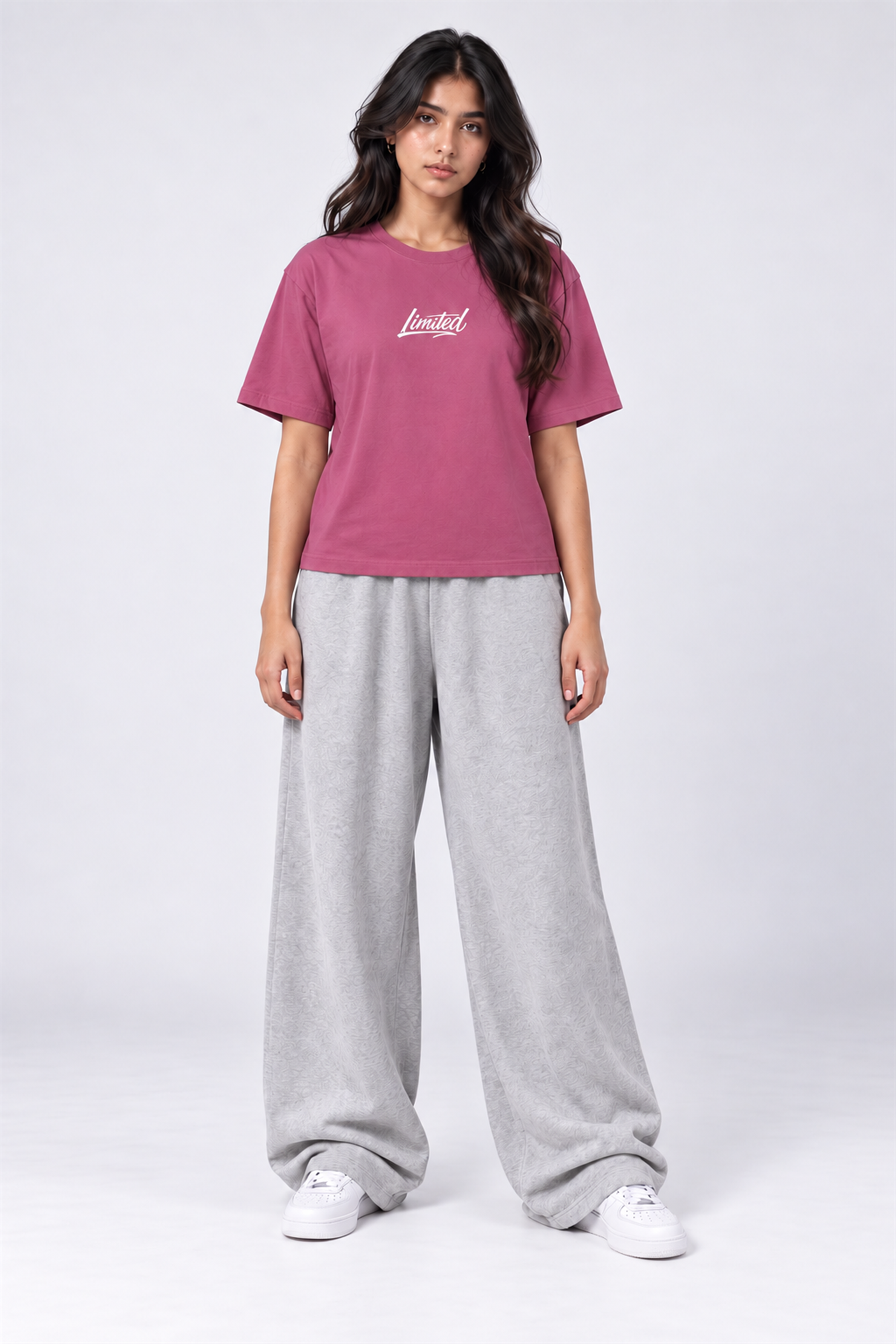 MODANO Crew Neck Tees - Dusty Rose