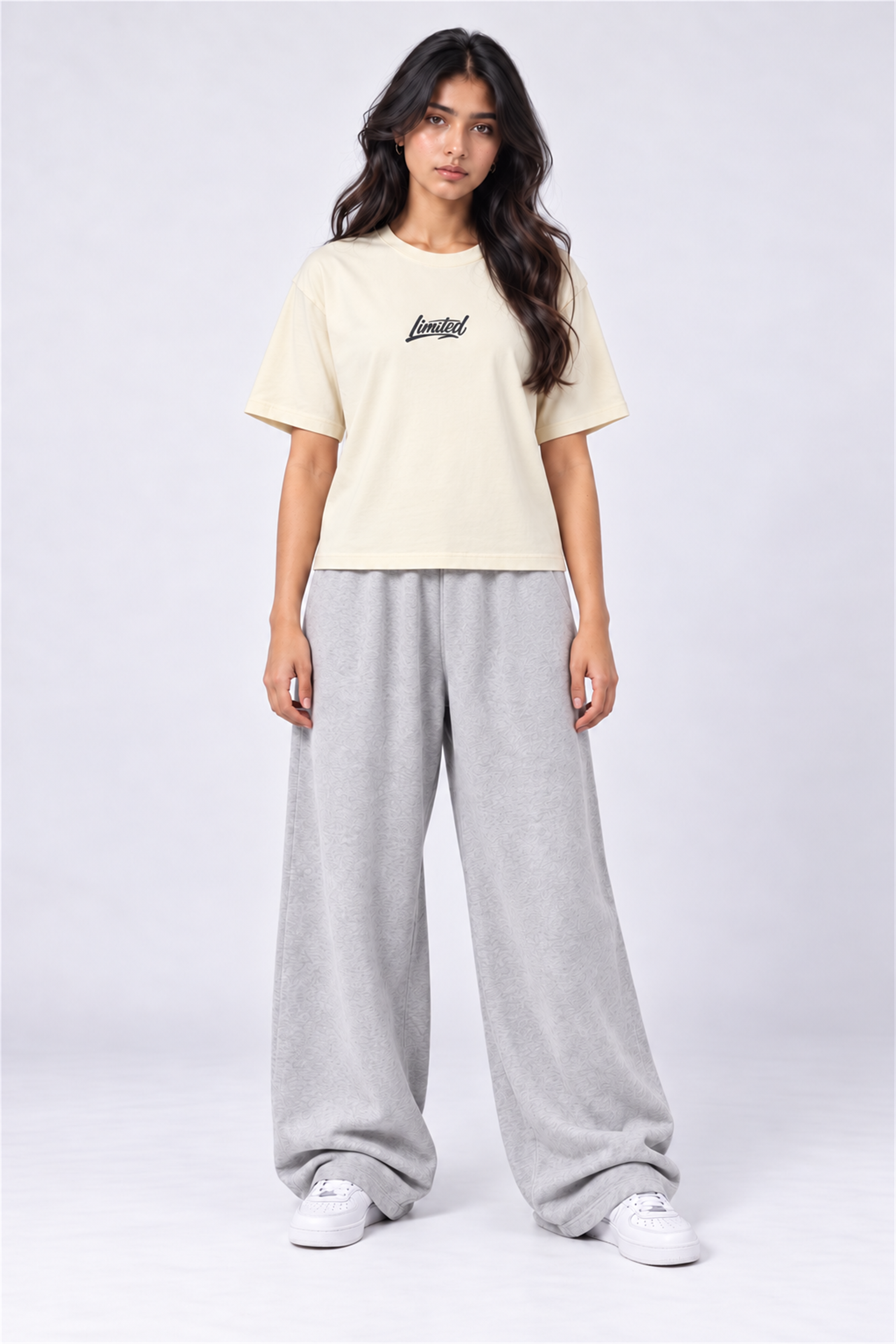 MODANO Crew Neck Tees - Cream