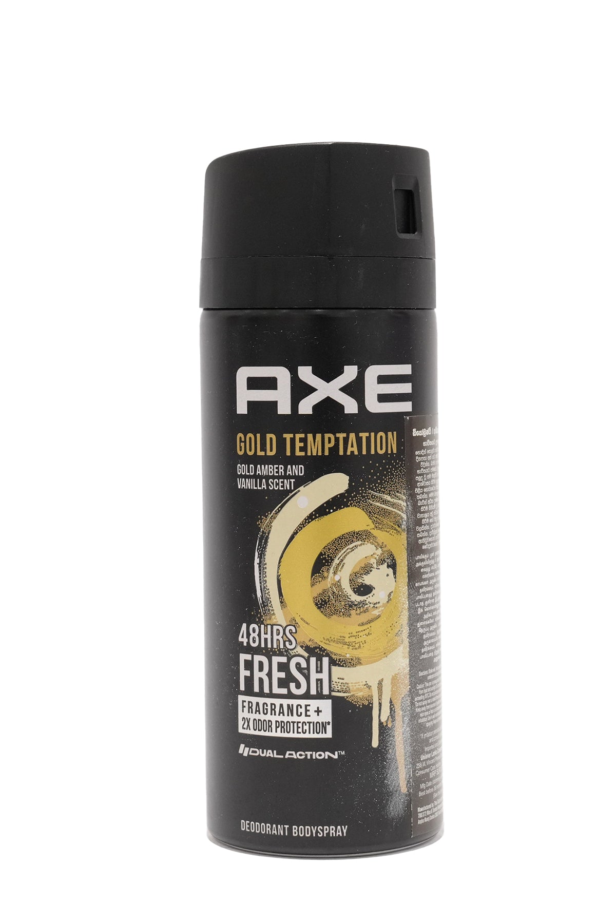 AXE Gold Temptation Gold Amber and Vanilla Scent Deodorant Body Spray (135ml)