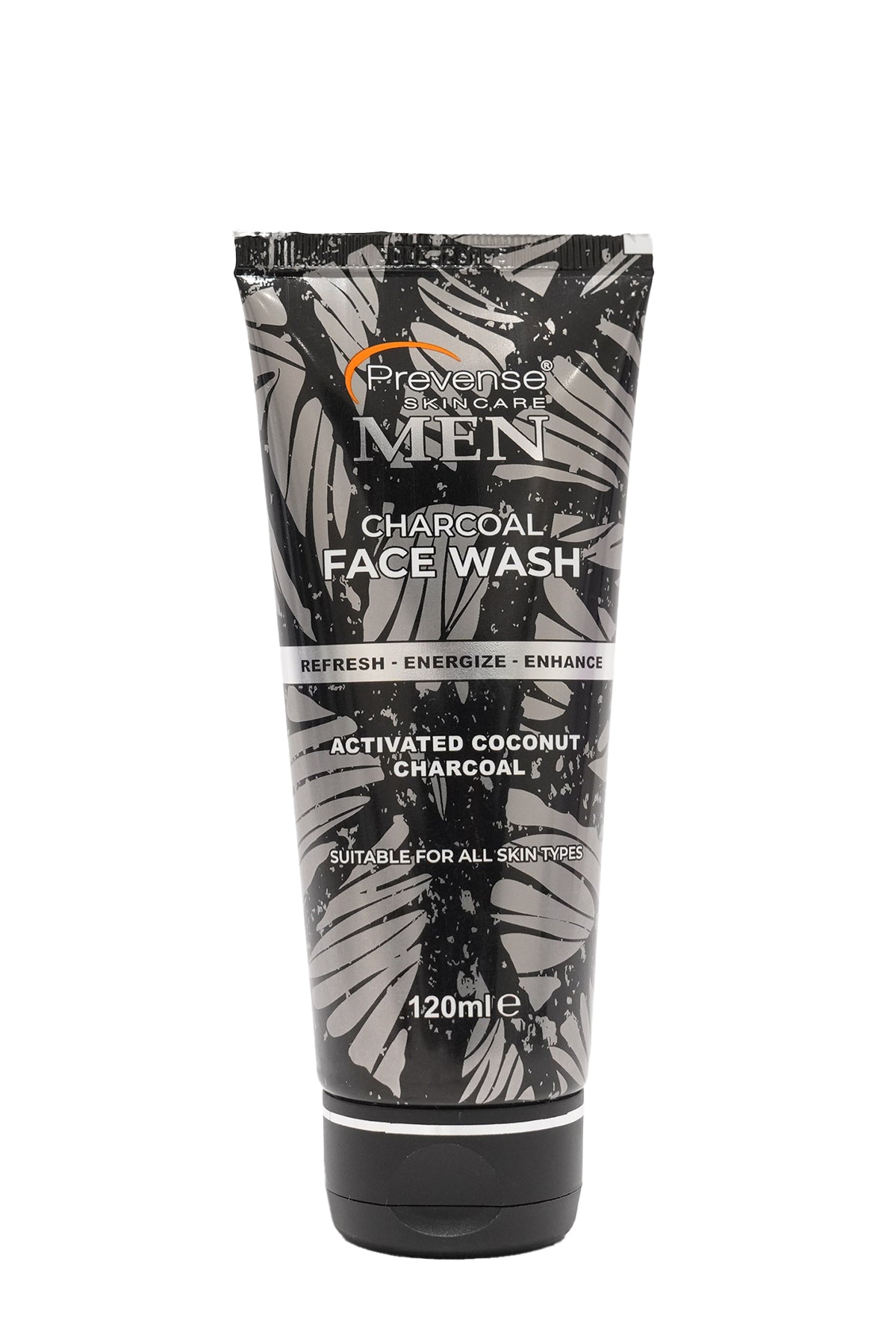 Prevense Men's Charcoal Face Wash for All Skin Type (120ml)